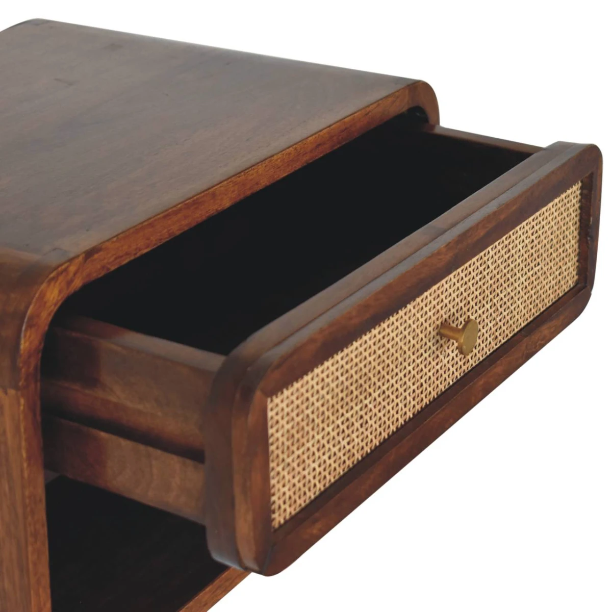 Artisan Furniture Artisan Bedside Cabinet 3-Drawer Woven Front - Bedside Table