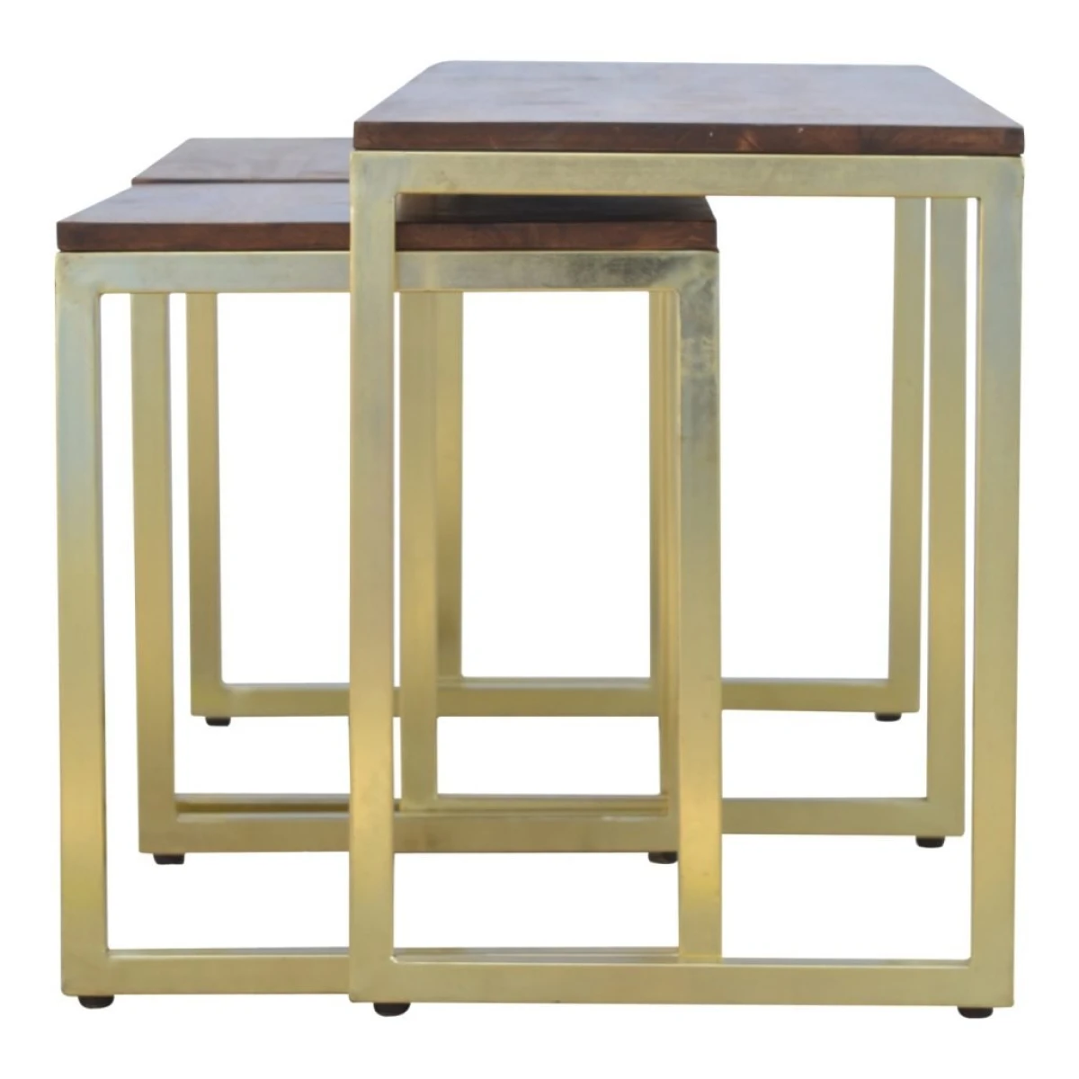 Artisan Furniture Artisan Nesting Tables Trio Chestnut Mango Gold - Dining Set