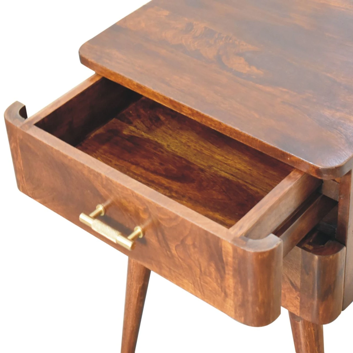 Artisan Bedside 2 Drawer Nordic Chestnut by Artisan Furniture