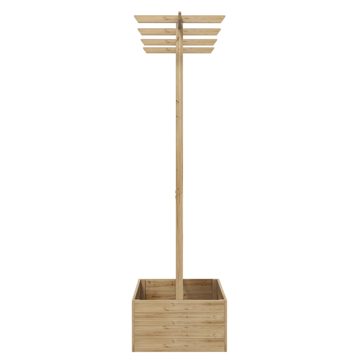 Outsunny Trellis Planter 60x40x80cm Back Trellis Climbers by Outsunny