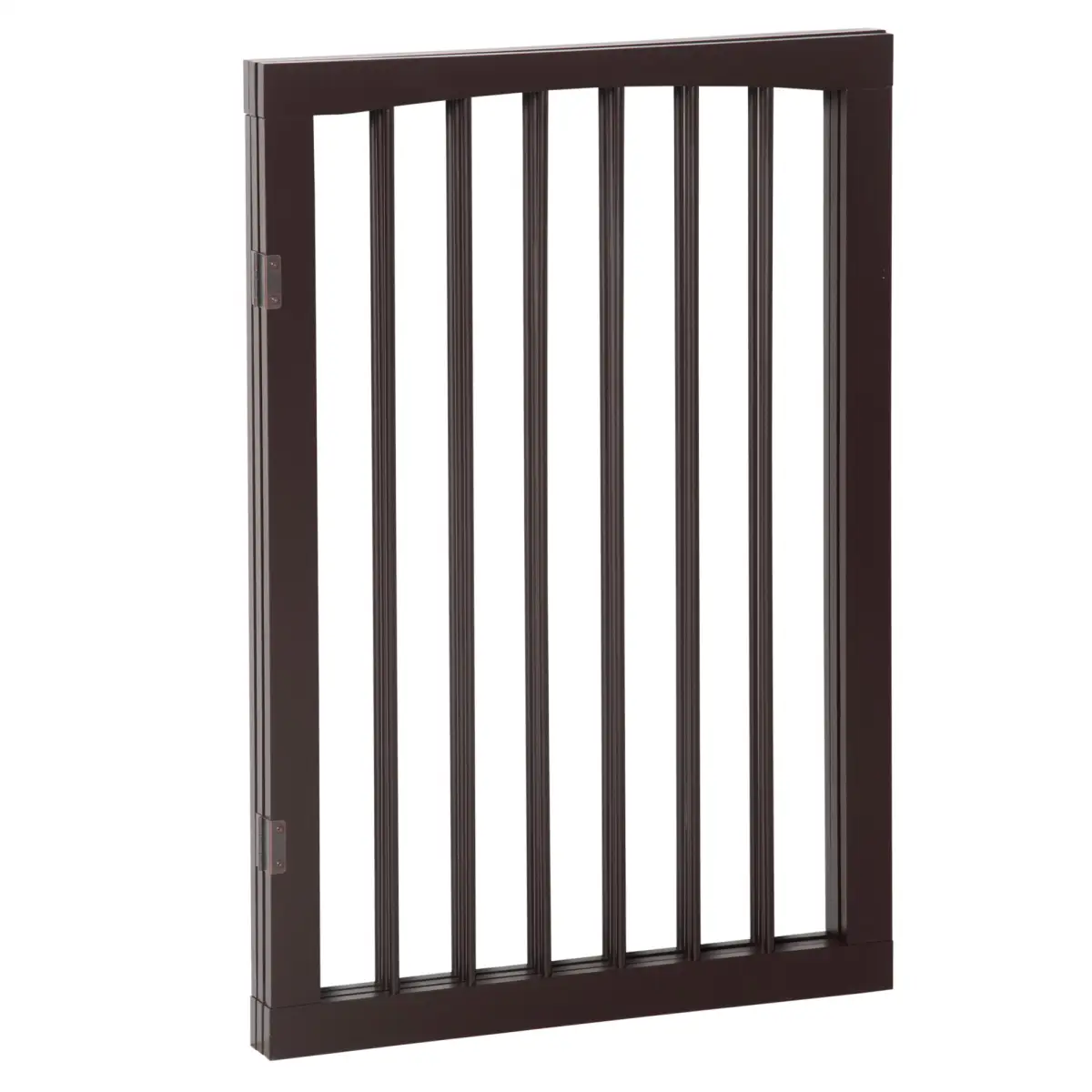 Pawhut Folding Pet Gate Dog Fence Child Safety Indoor Durable Free Standing Pine Wood - Pet Gate