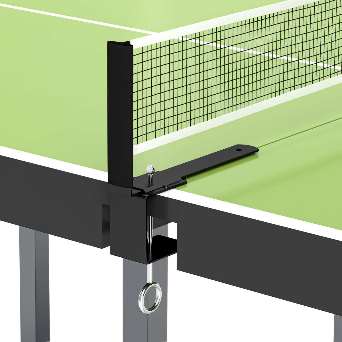 Tennis Table Ping Pong Foldable with Net Game Steel 182cm Indoor, Green HOMCOM - from Unbranded