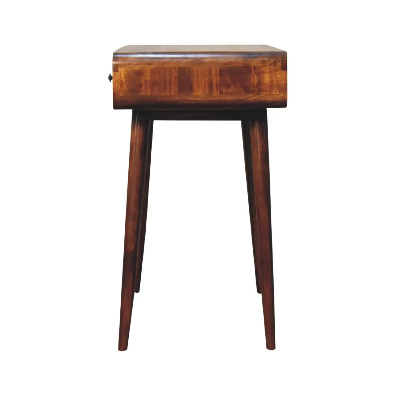 Artisan Furniture Artisan Furniture Solid Wood Curved Chestnut Writing Desk, Brown, 1Drawer - Desk