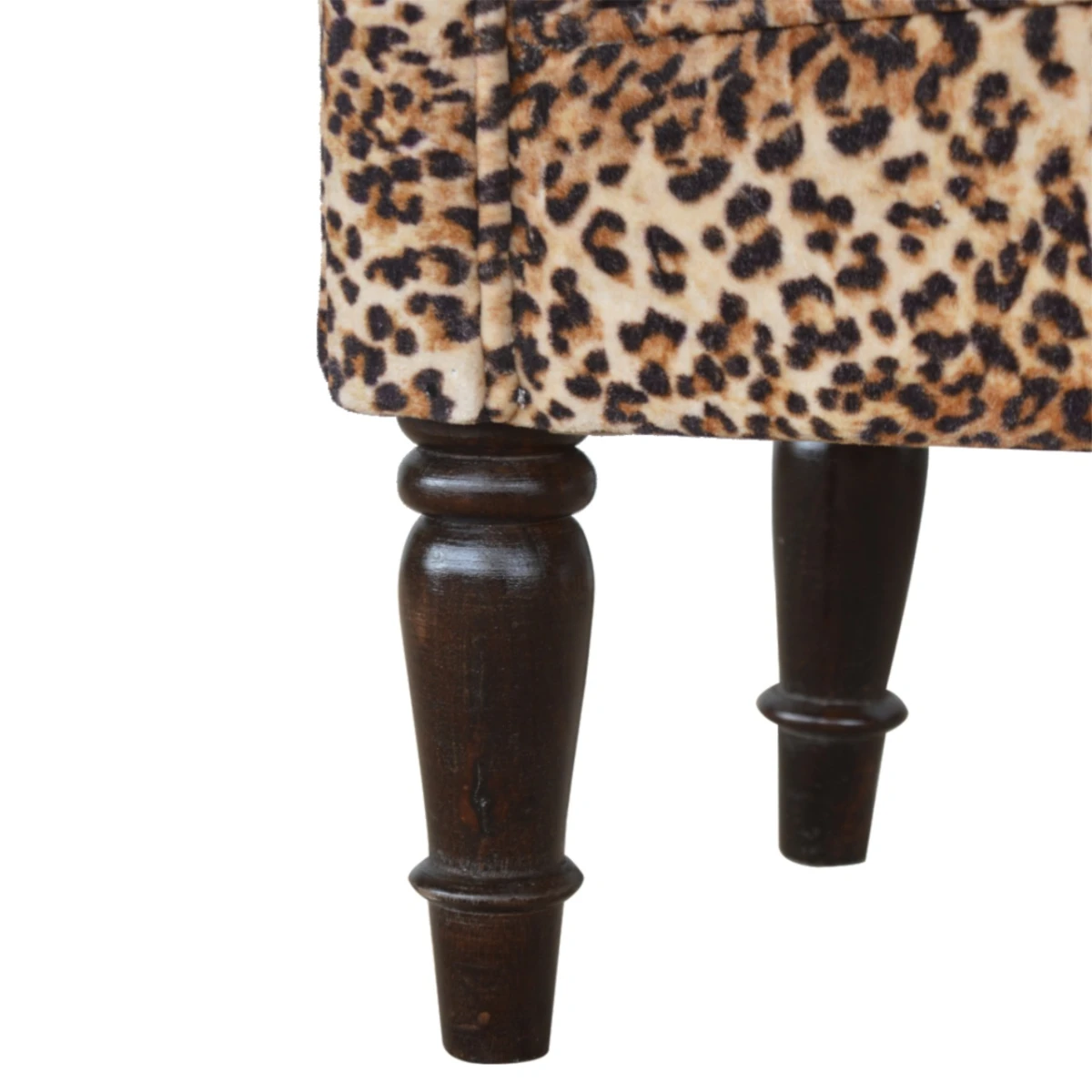 Artisan Furniture Artisan Bench Compact Leopard Velvet Hallway - Bench