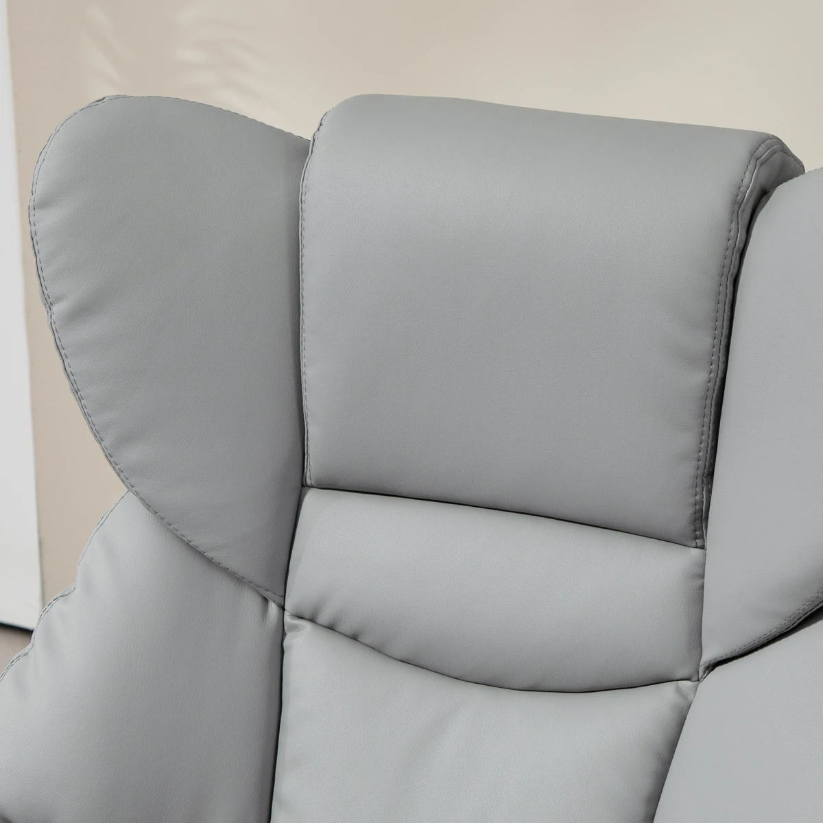 HOMCOM PU Leather Manual Reclining Armchair Compact Padded by HOMCOM