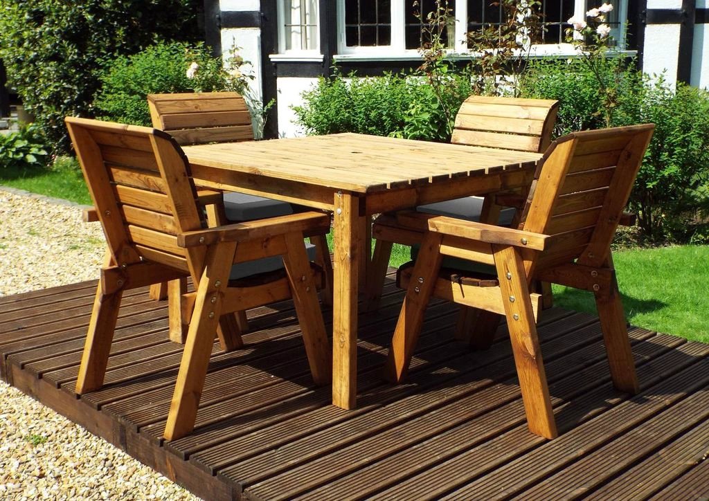 Charles Taylor Trading Four Seater Square Table Set - Garden Table