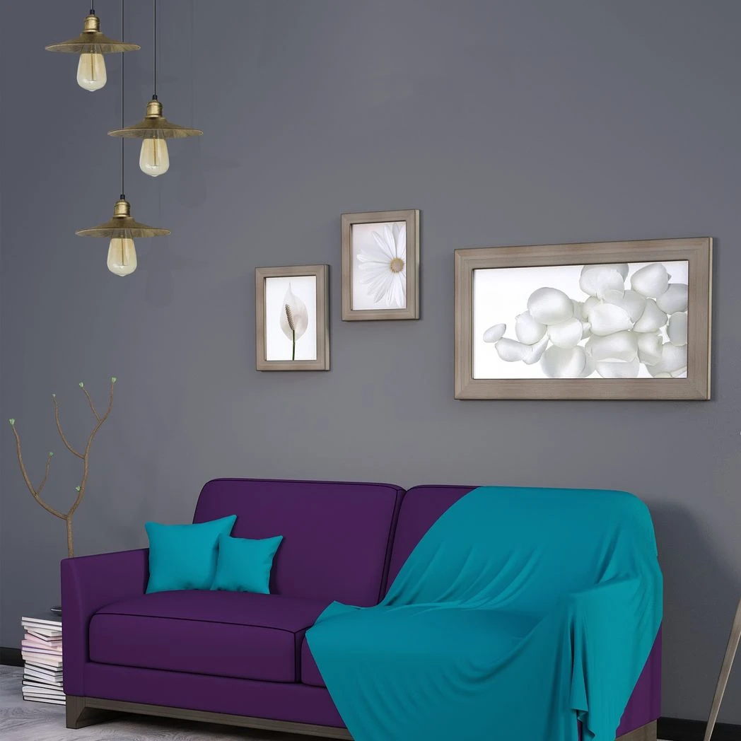 Brushed Brass Pendant Light 22cm Four Head Home by LEDSONE