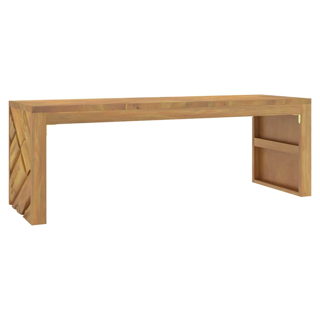 vidaXL vidaXL Coffee Table 110x35x38 cm Solid Teak Wood Durable Finish For Living Room Decor - Coffee Table