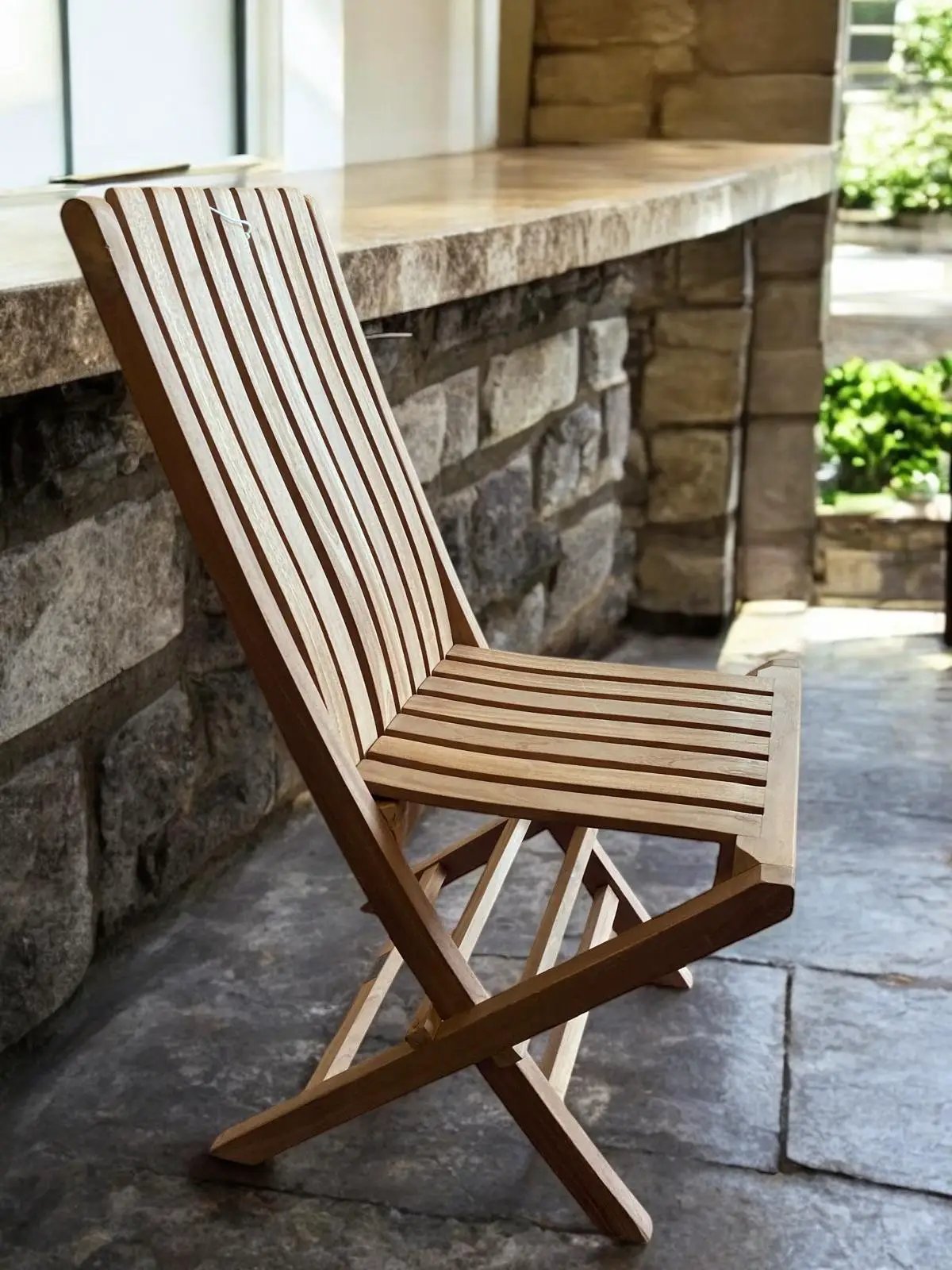 MSL MIAMI FOLDING TEAK CHAIR - Dining Chairs