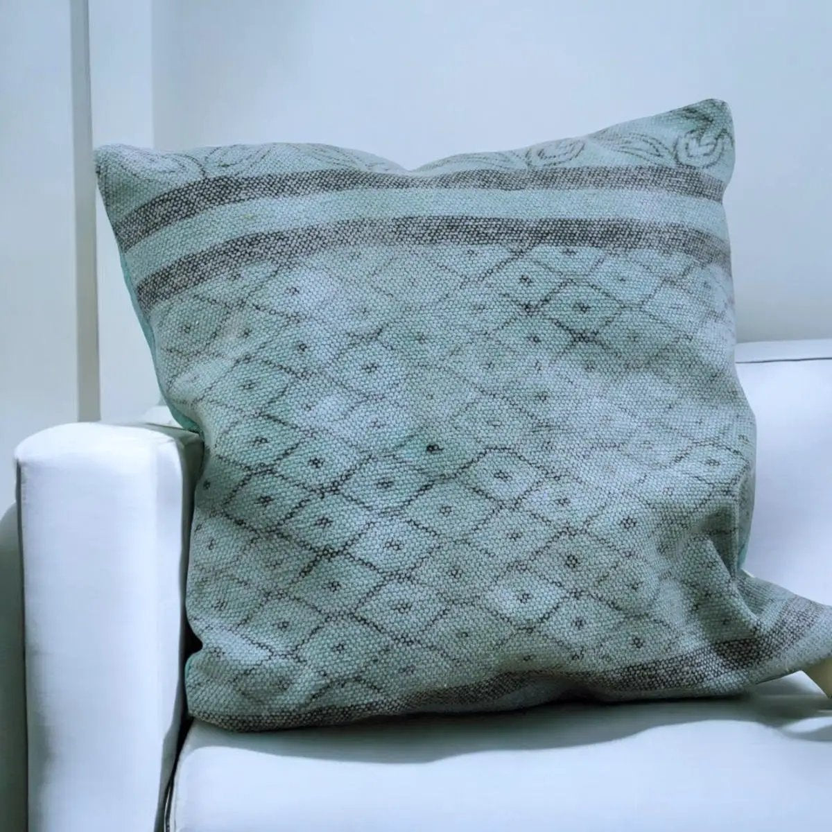 Luxury Stone Washed Green Cushion Cover, 50 x 50 cm – Elegant Home Décor Cushion - from MSL