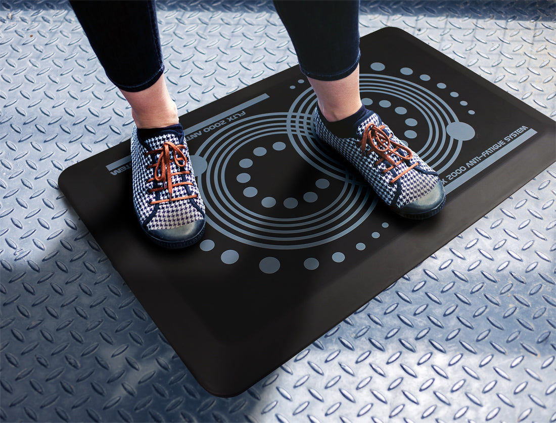 Floortex® AFS-TEX® 2000 Black Active Anti-Fatigue Mat - 50 x 80cm - Rug