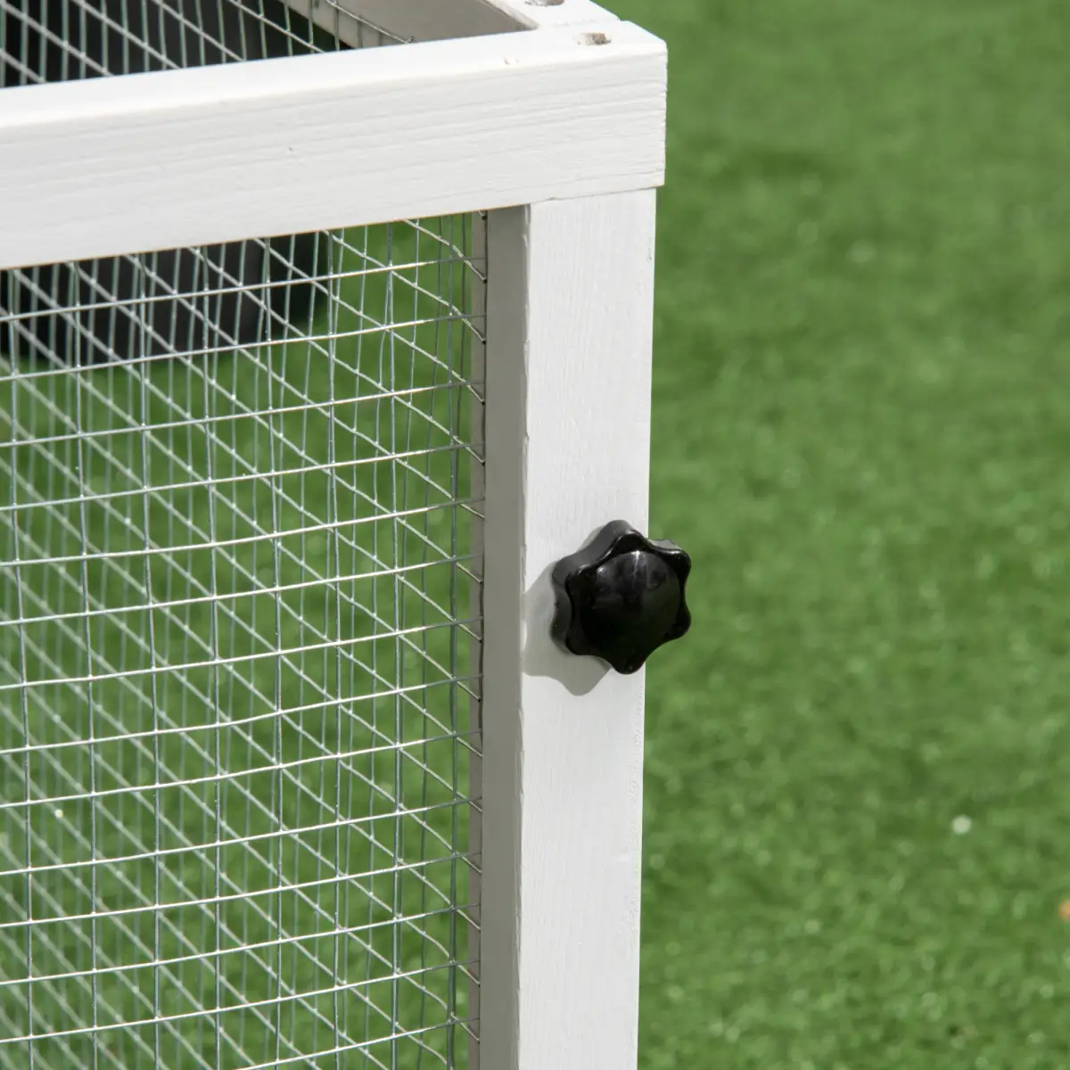 PawHut PawHut Rabbit Hutch Guinea Pig Cage w/ Slide-Out Tray, Fenced Area - Rabbit Hutch