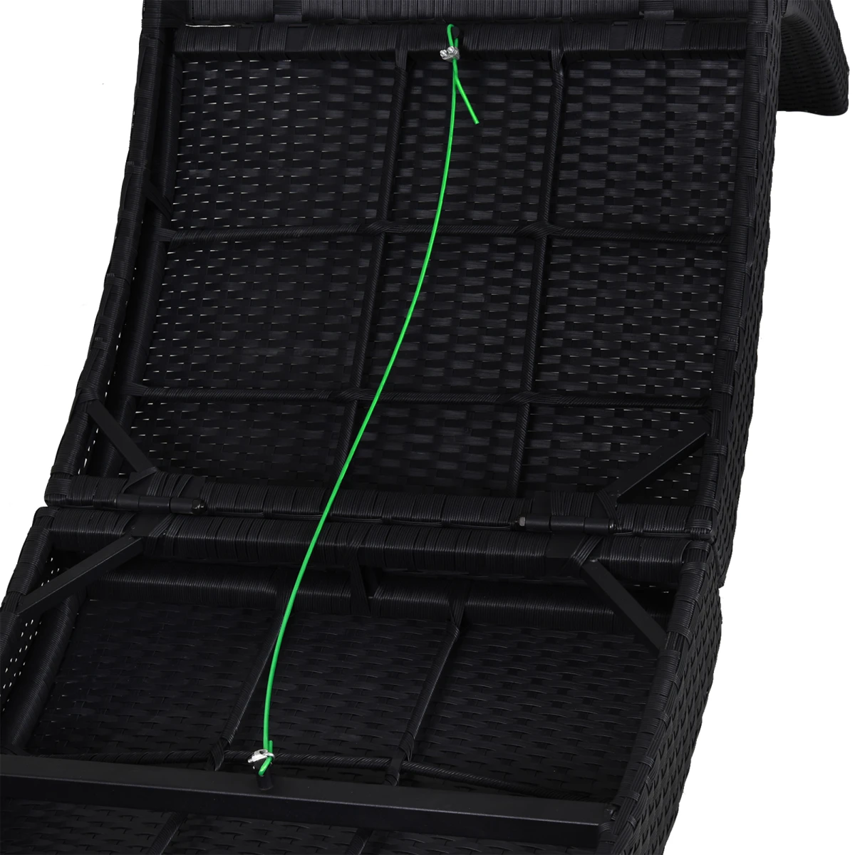 Premium Rattan Sun Lounger Large Ergonomic Cushion Outdoor - Sun Lounger