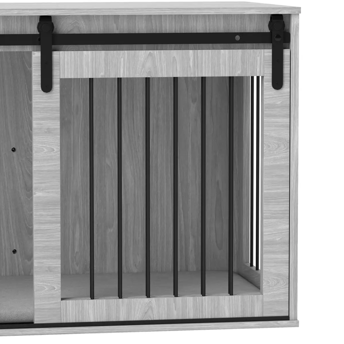 PawHut PawHut Dog Crate Furniture with Removable Cushion for XL-sized Dogs - Grey - Dog Crate