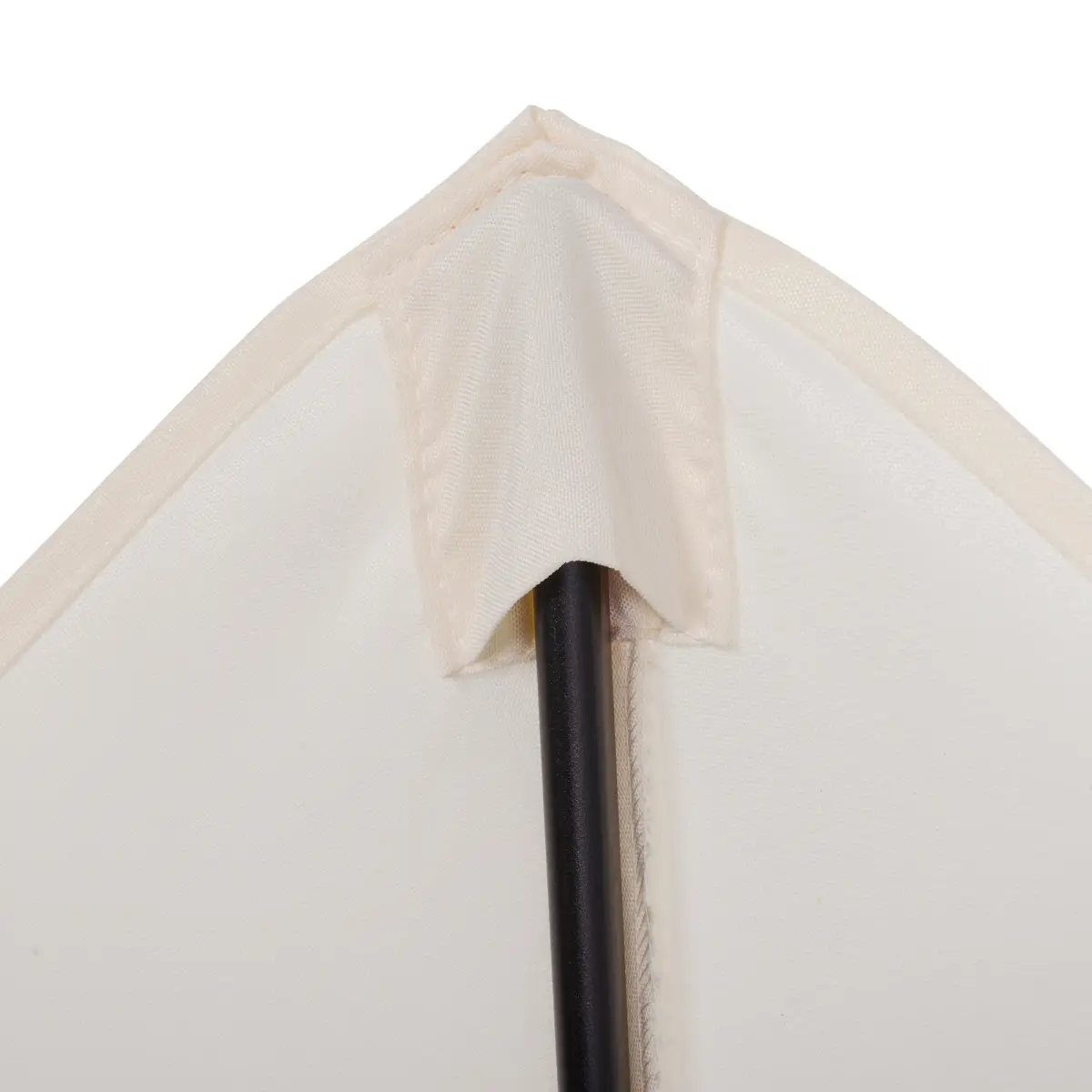 Outsunny 1.96m Parasol Patio Umbrella, Cream White - Parasol