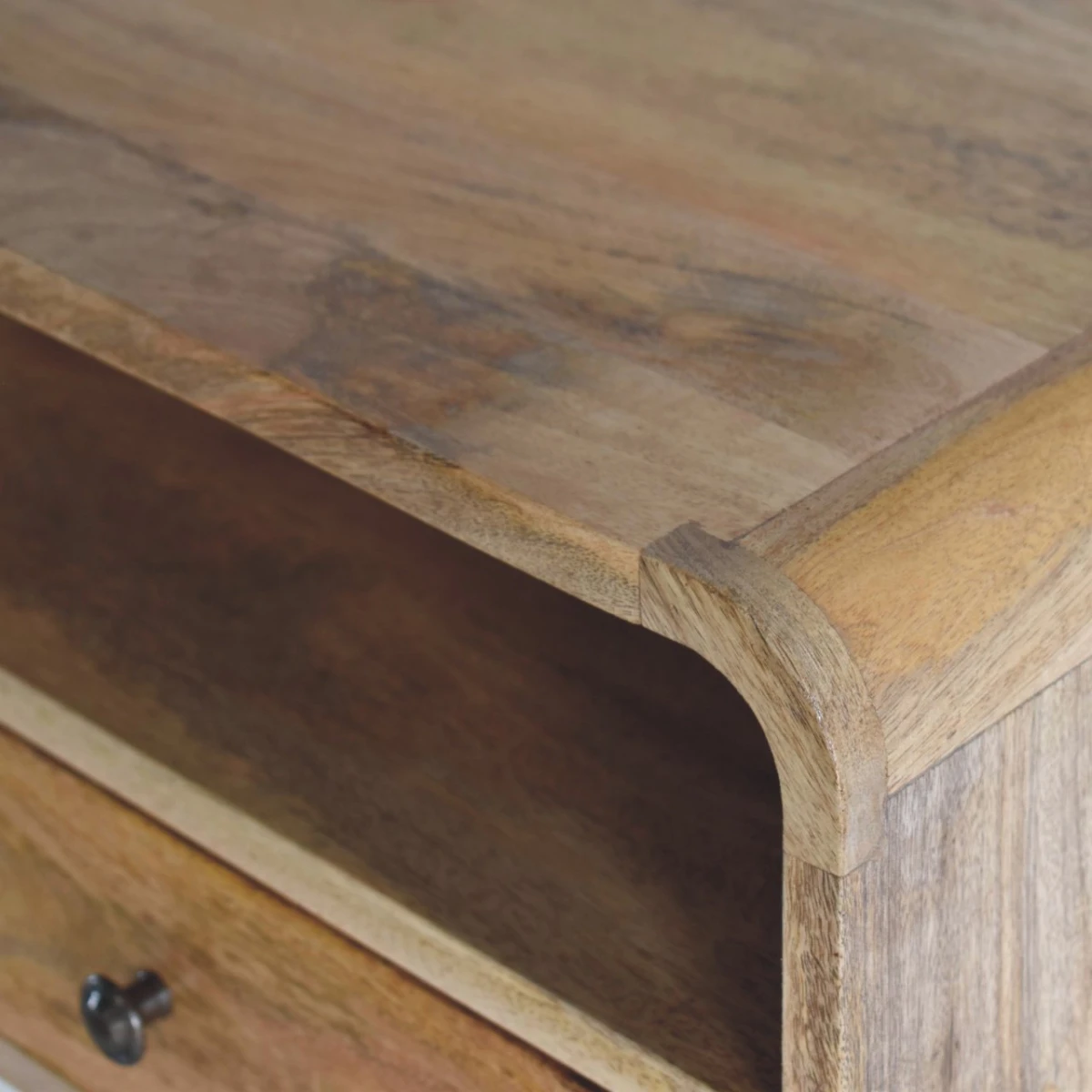 Artisan Furniture Artisan Bedside Cabinet Large Drawer Mango Wood - Bedside Table