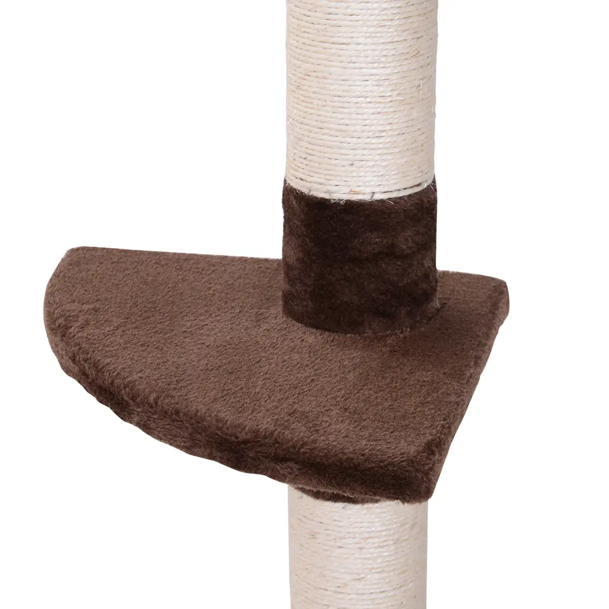 PawHut Floor to Ceiling Cat Tree for Indoor Cats 5-Tier Kitty Tower Brown - Cat Tree