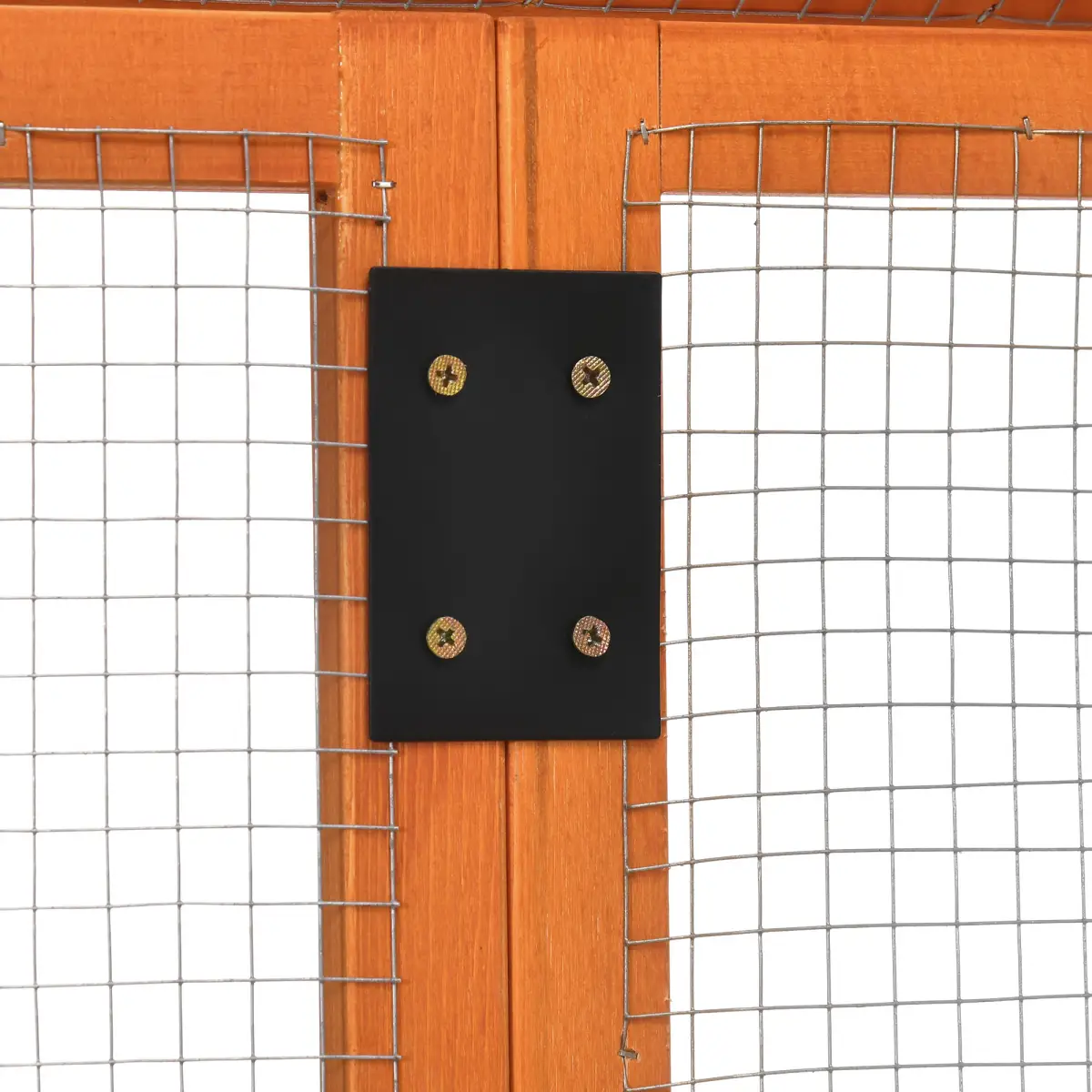 PawHut PawHut Chicken Run, Wooden Chicken Coop w/ Combinable Design - Orange - Chicken Coop