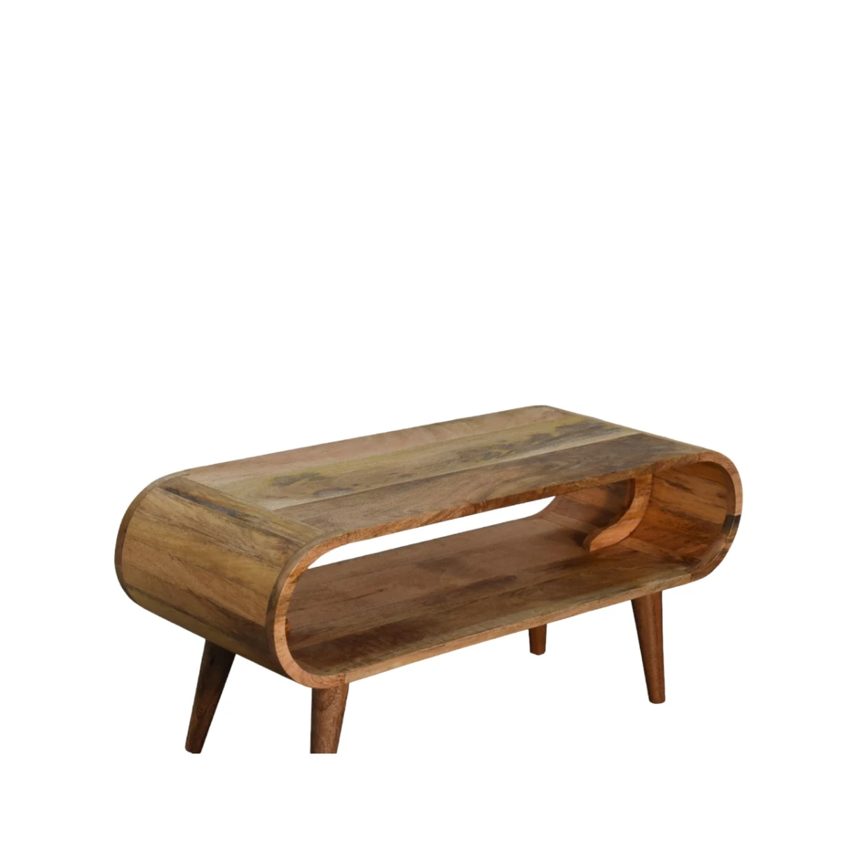 Artisan Furniture Artisan Furniture Amaya Coffee Table Medium Solid Mango Wood Nordic Style Oak Finish For Family Living Rooms - Coffee Table