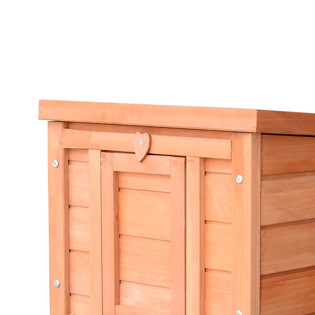 Pawhut Wooden Rabbit Hutch Bunny Cage Guinea Pig House Pet Habitat Small Animals - Rabbit Hutch