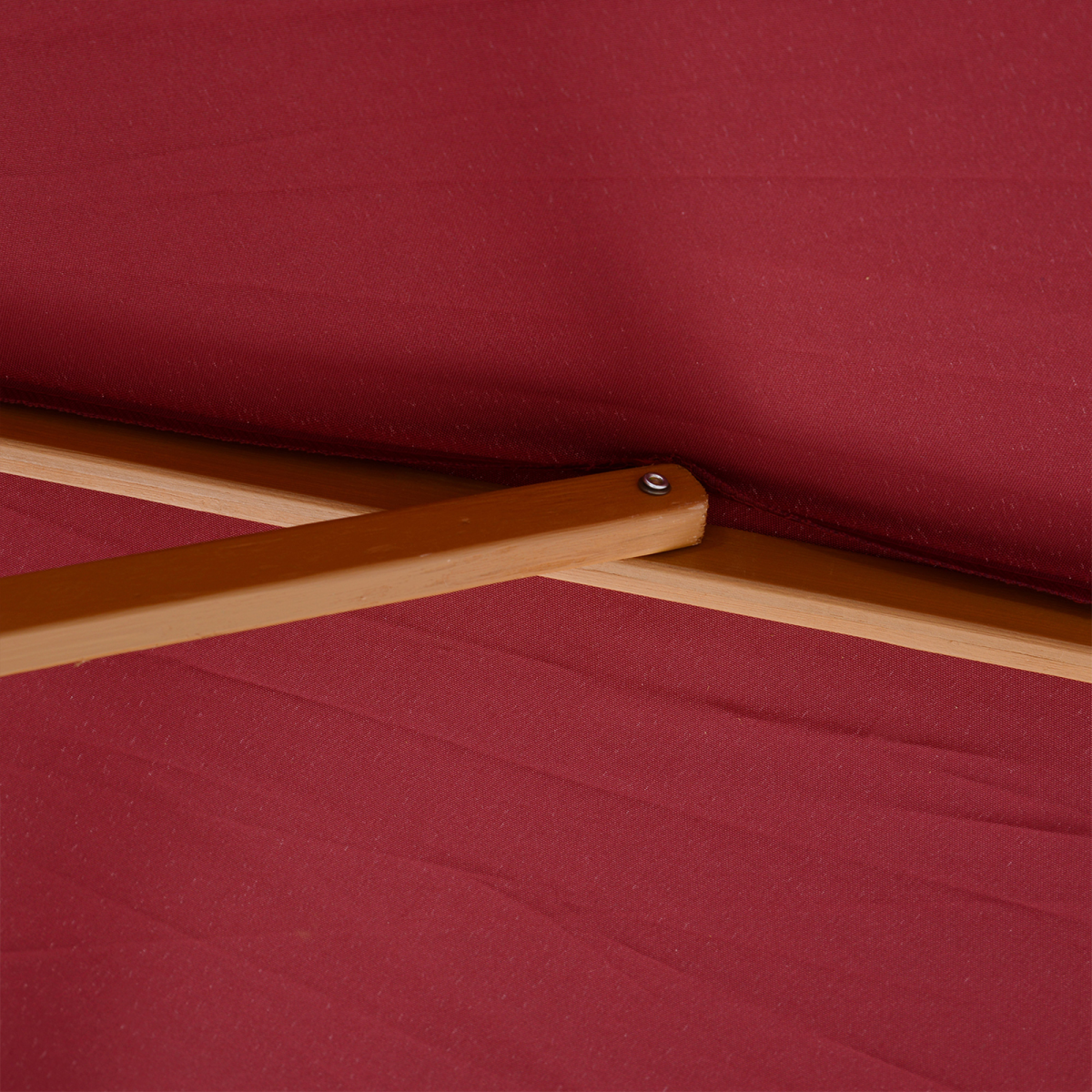 Outsunny Outsunny 3m Fir Wooden Garden Parasol Sun Shade Outdoor Umbrella Canopy Wine Red - Parasol