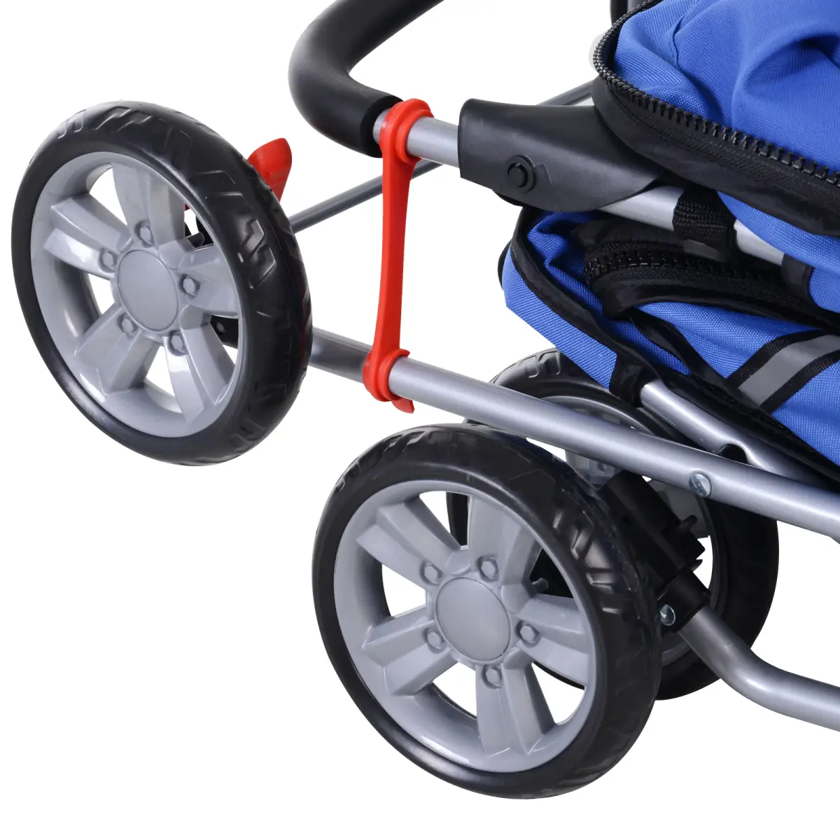 Pawhut Pet Stroller Cat Dog Jogger Puppy Pushchair Travel Cart Carrier Walk 4 Wheels - Pet Carrier