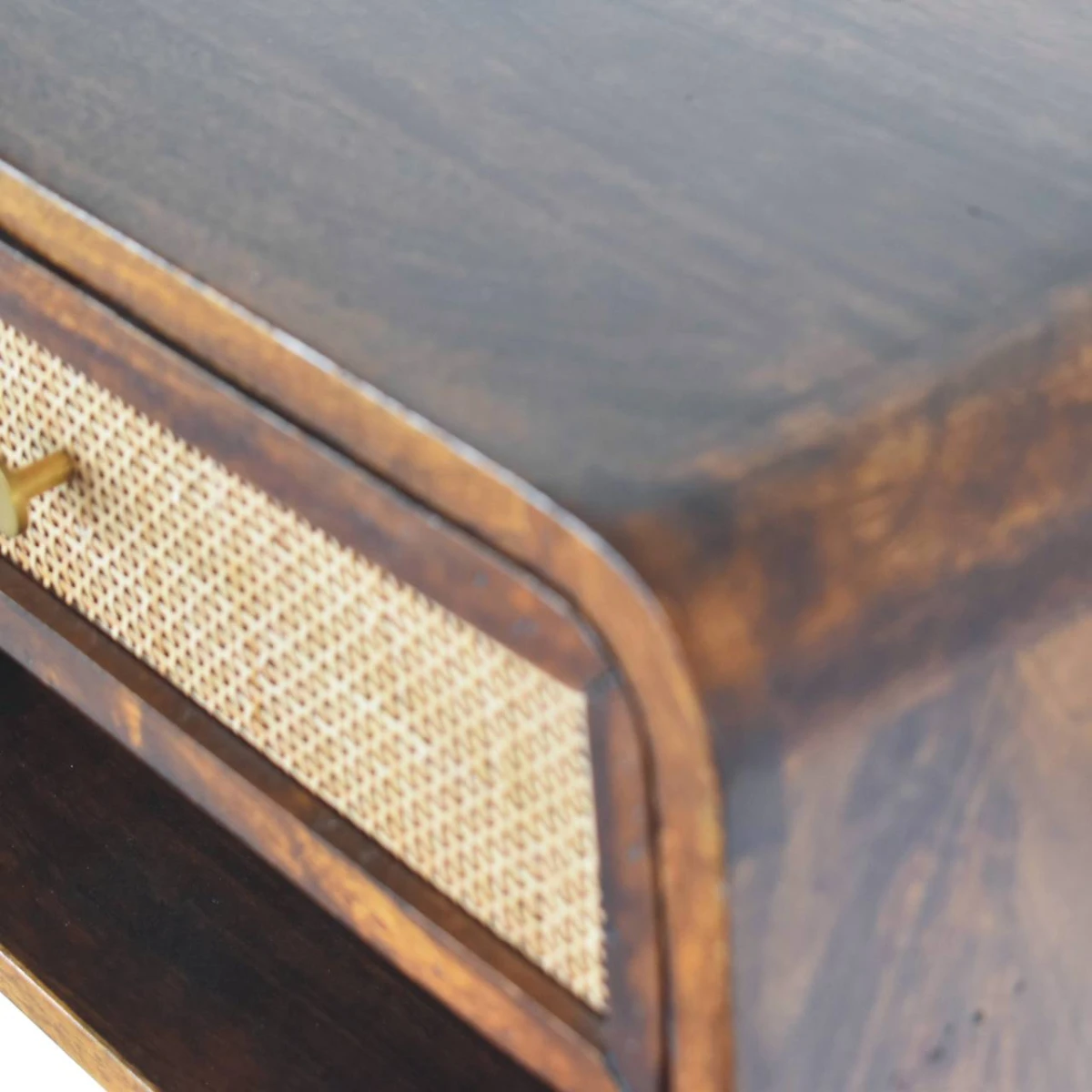 Artisan Furniture Artisan Bedside Cabinet 3-Drawer Woven Front - Bedside Table