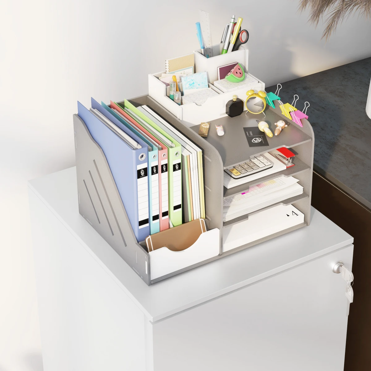 Vinsetto Vinsetto File Cabinet Lock Letter A4 Legal Office - Filing Cabinet