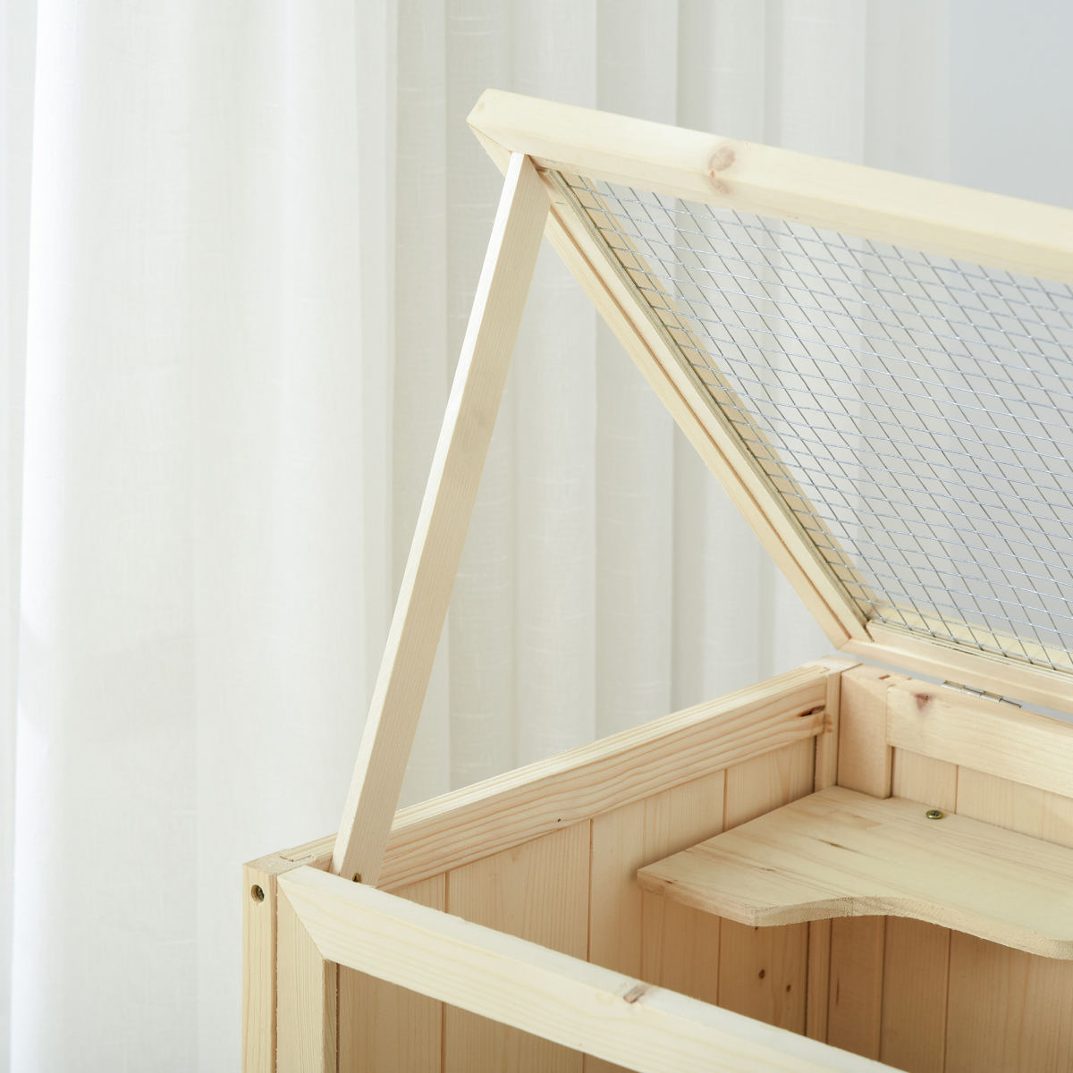 Hamster Cage House Pet Play Exercise 3 Tiers Mouse Wooden Fir Small Animals - from Unbranded