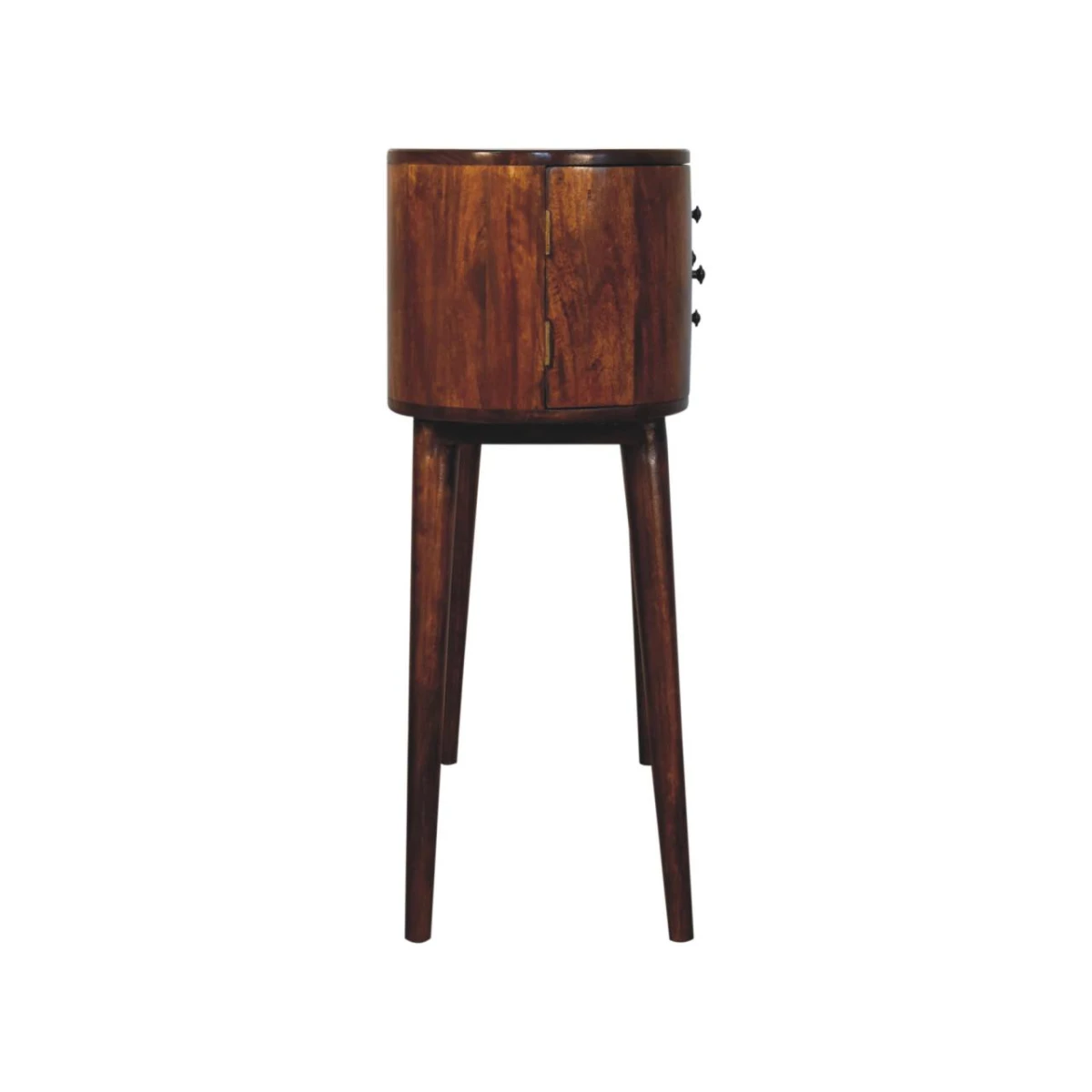 Artisan Solid Wood Grove Chestnut Console Table Slim Profile 2 Drawers 2 Cabinets Entryway by Artisan Furniture