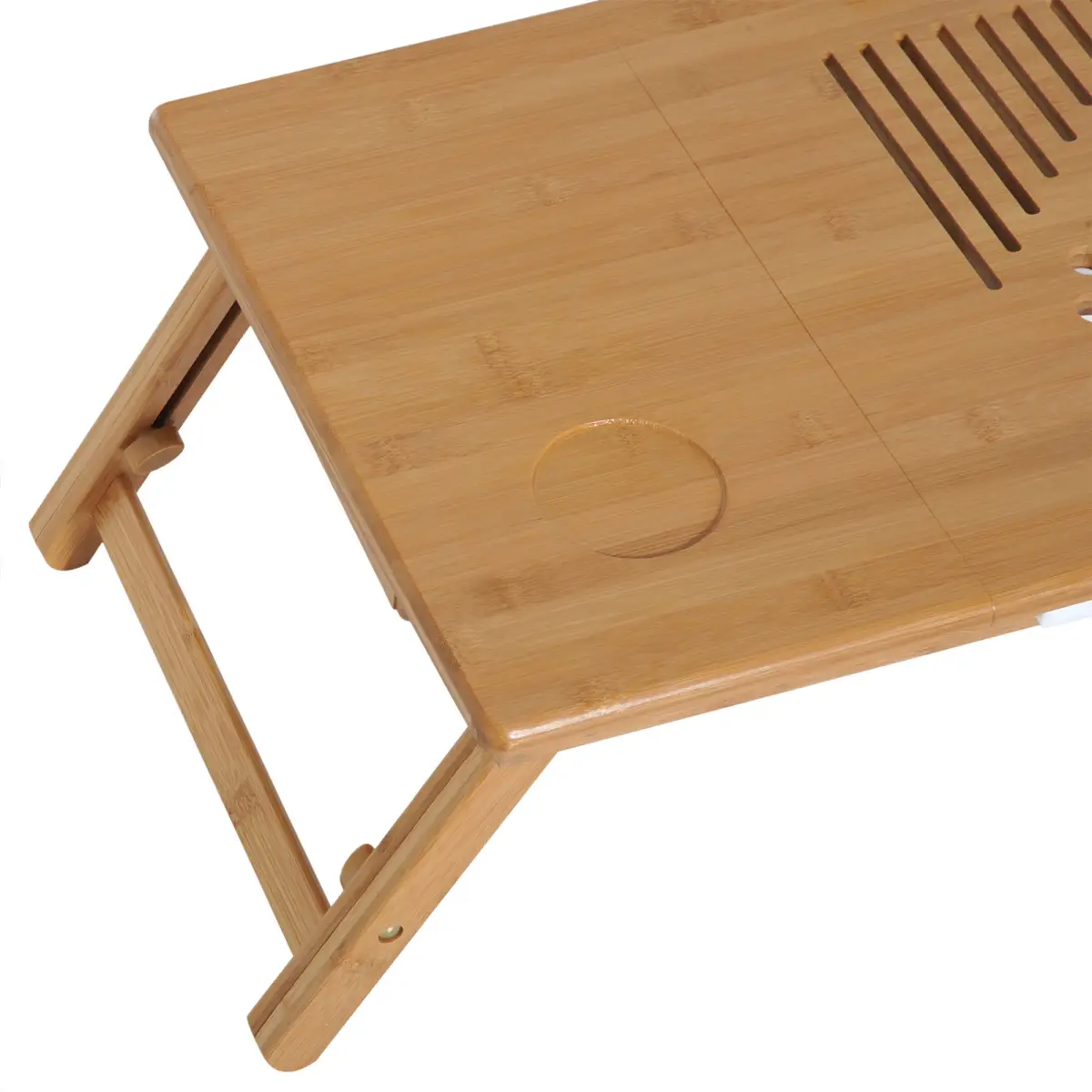 Unbranded Portable Laptop Desk Notebook Tray PC Bed Drawer Adjustable Bamboo HOMCOM - Desk