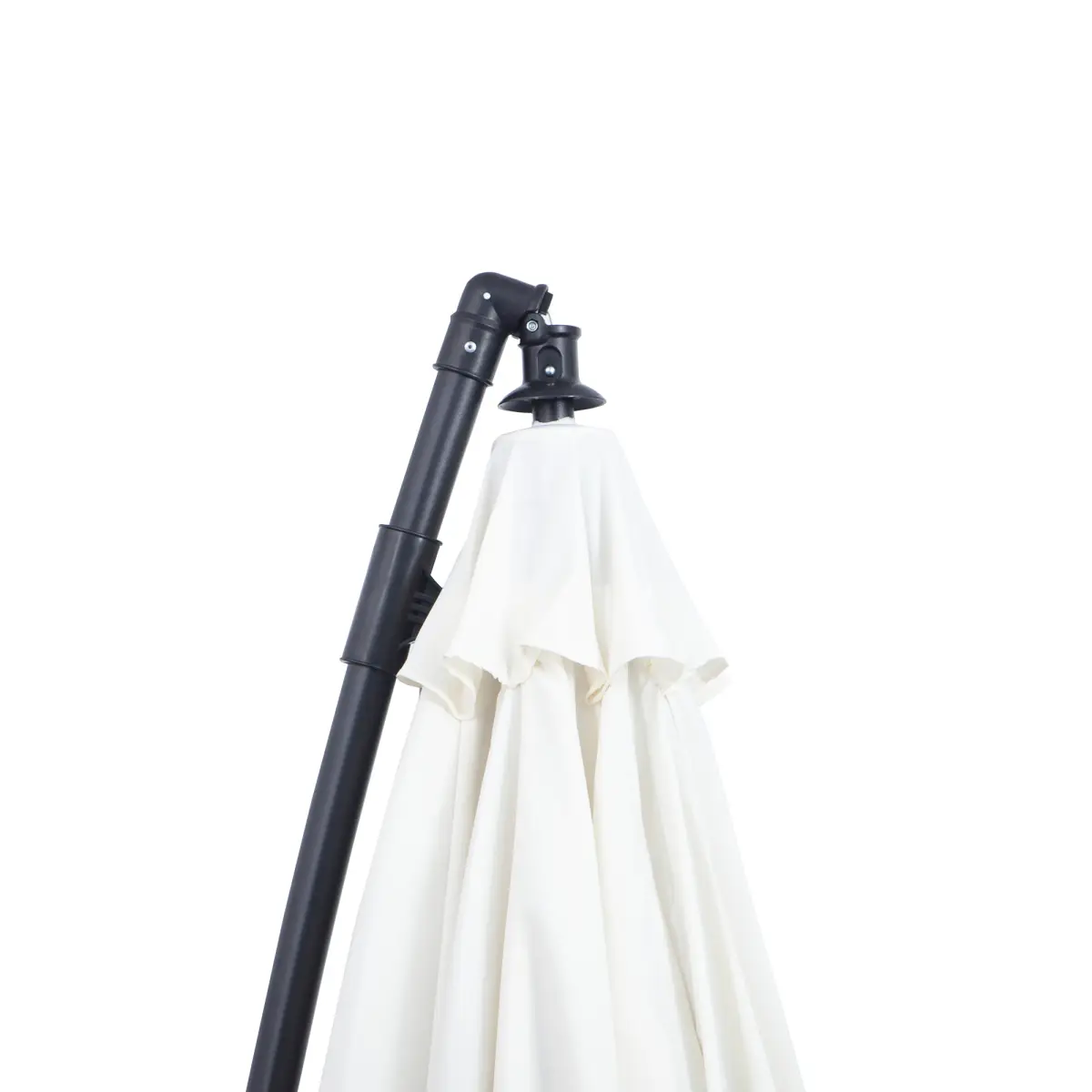 Unbranded 3(m) Cantilever Shanghai Parasol Crank Handle, Cross Base, Off-White Outsunny - Parasol