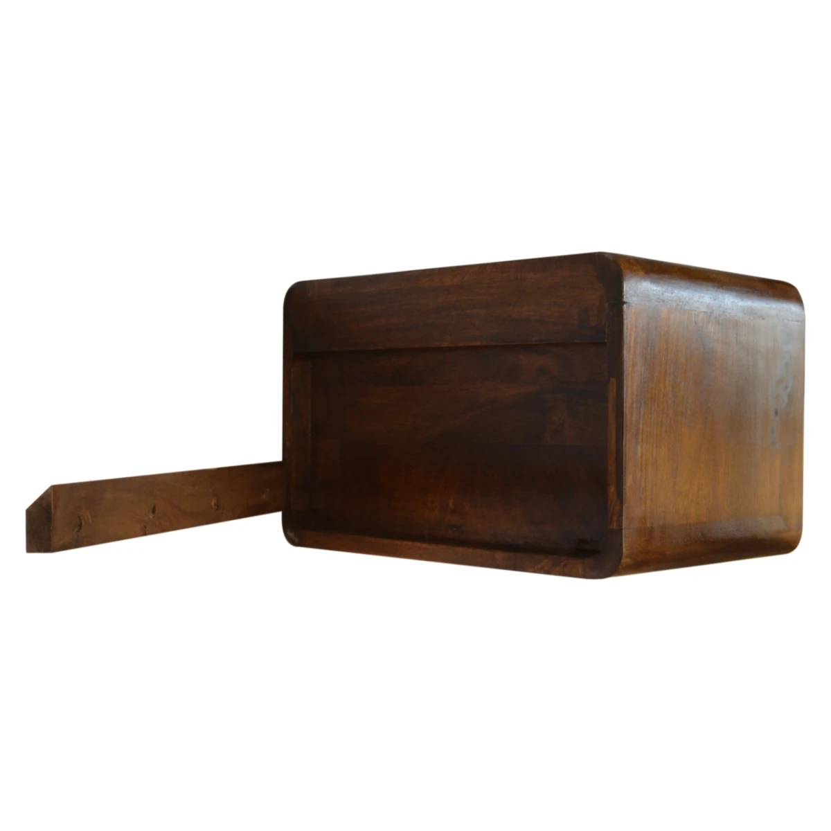 Artisan Bedside Curved Chestnut 2-Drawer WallMount by Artisan Furniture