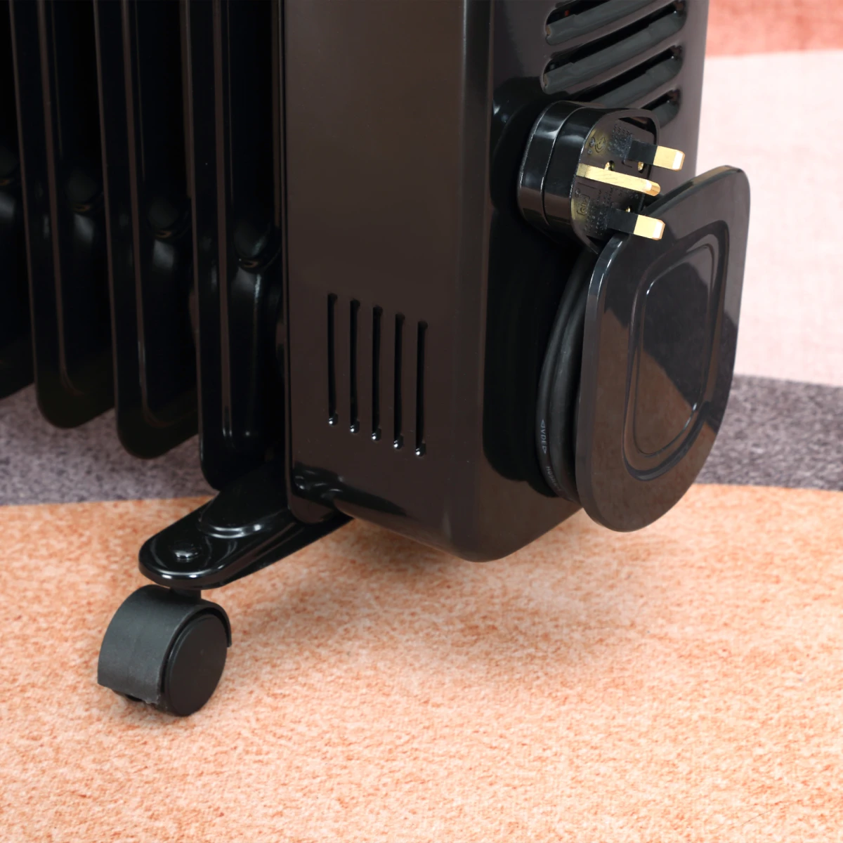 HOMCOM Oil Filled Radiator Slim LED Home Use - Radiator
