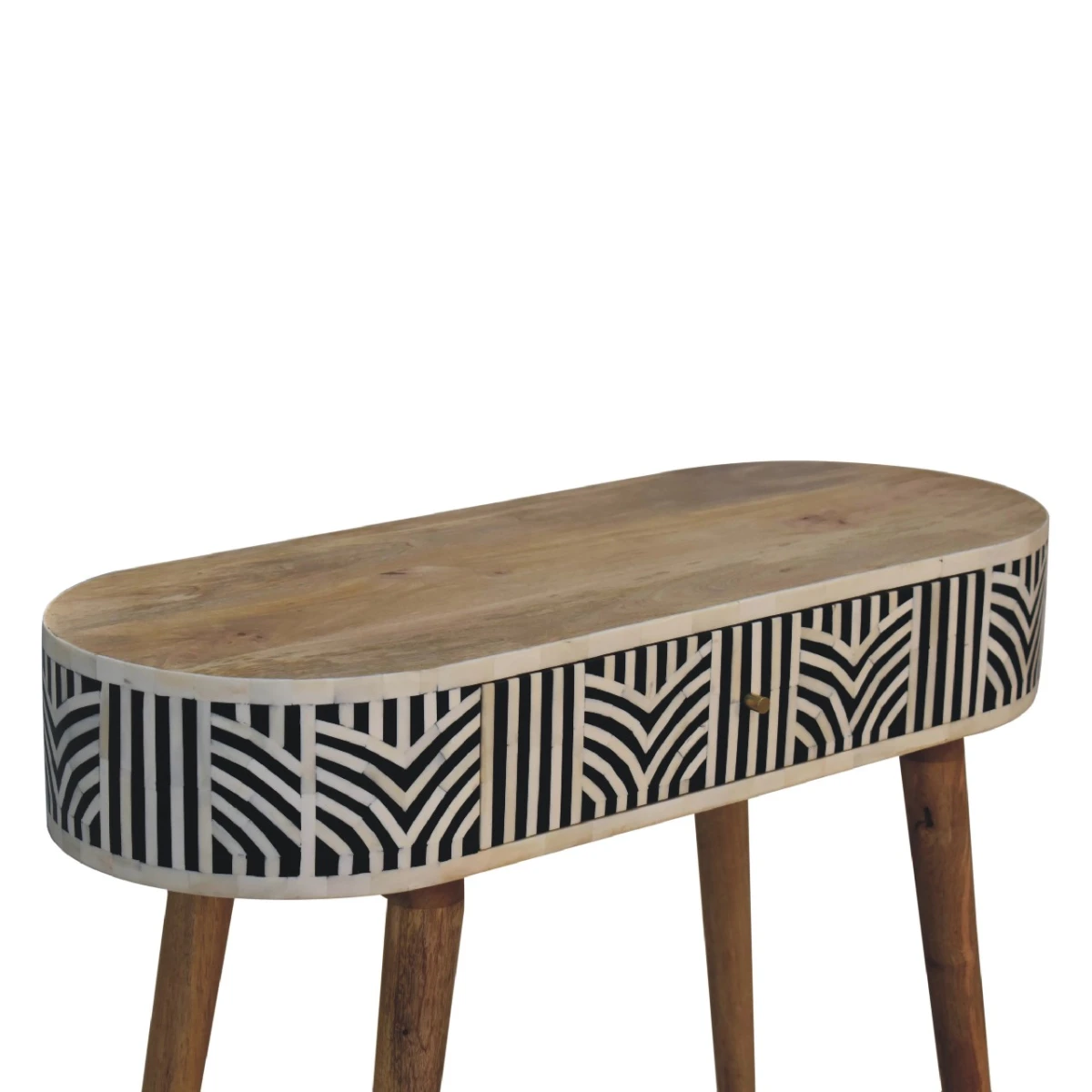 Artisan Furniture Artisan Console Table Bone Inlay For Boho Homes - Console Table