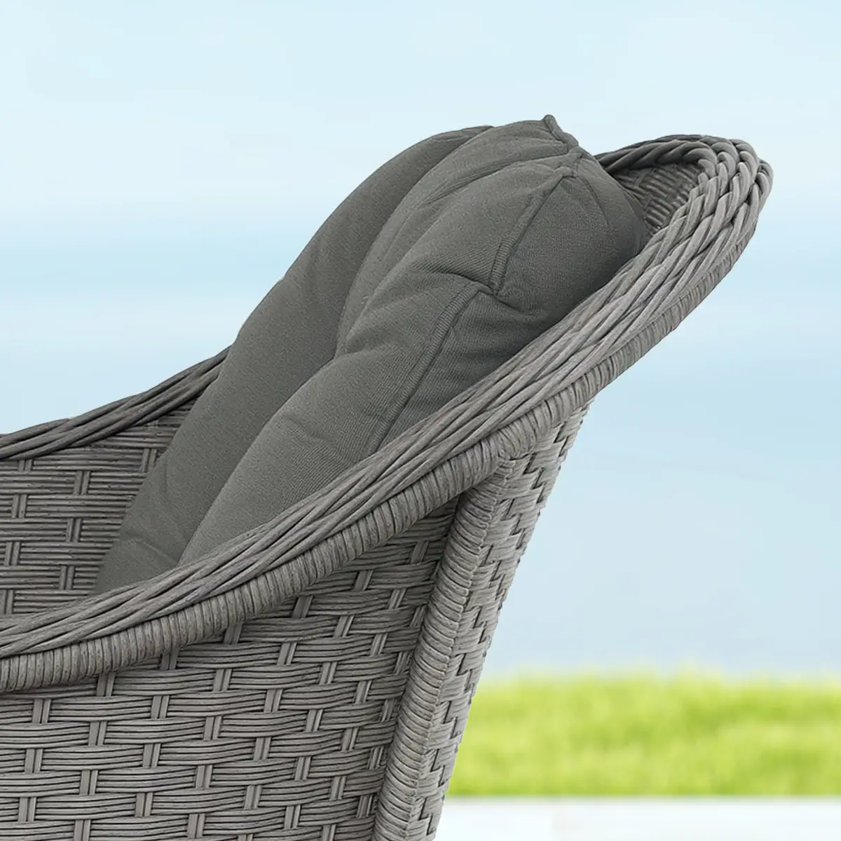 Outsunny Outsunny 4 PCS Rattan Garden Furniture, Padded Cushions Conversation Sofa Set - Garden Sofa Sets