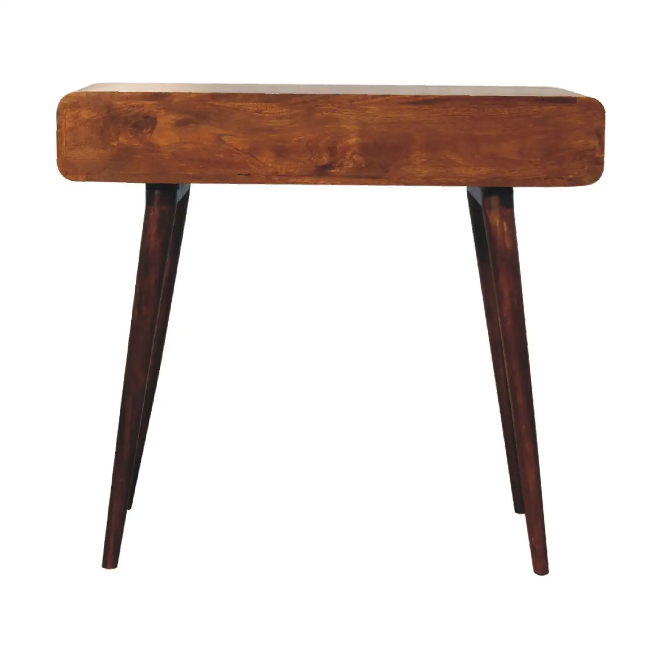 Artisan Furniture Artisan Furniture Solid Wood Curved Chestnut Writing Desk, Brown, 1Drawer - Desk