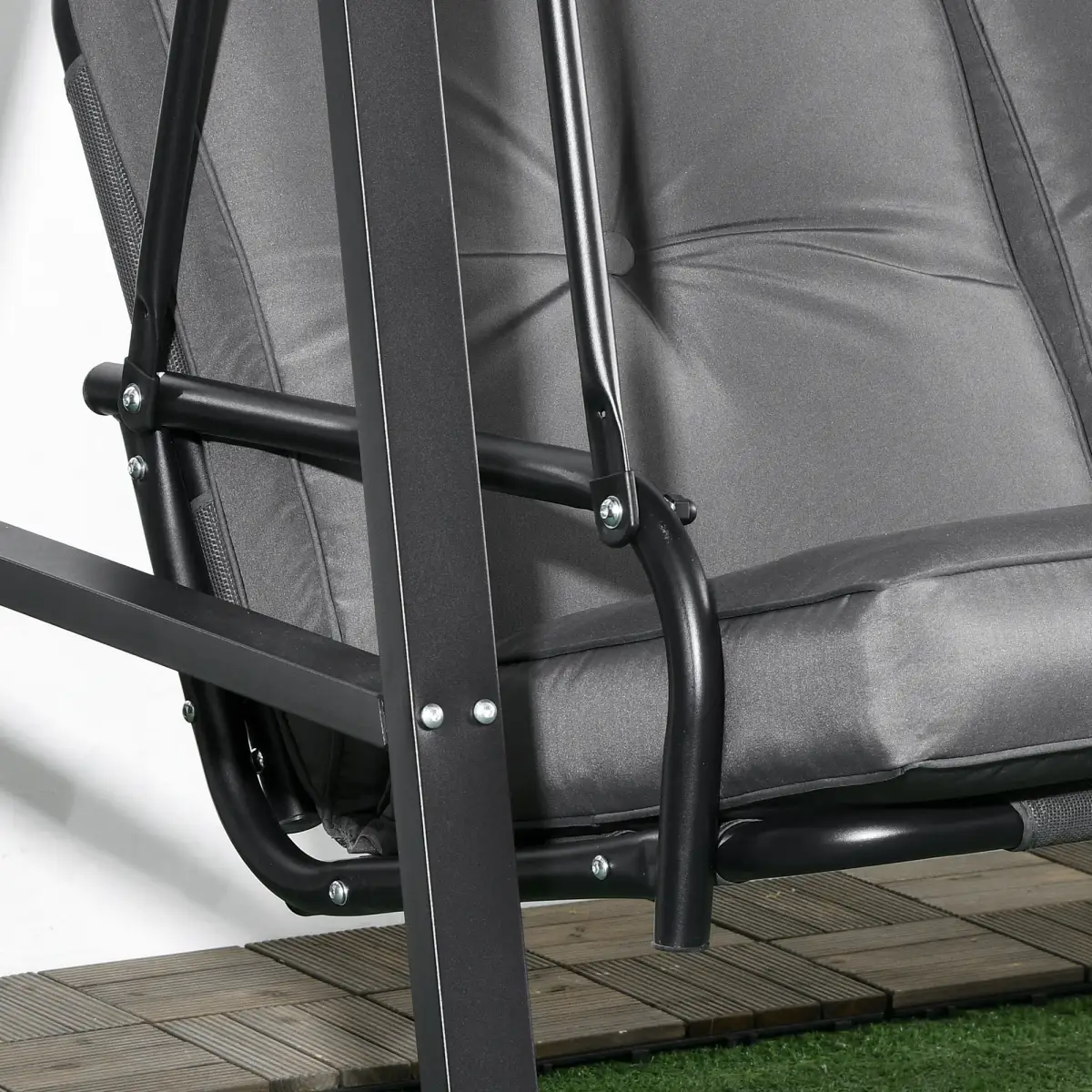 Outsunny Outsunny 2 Seater Garden Outdoor Swing Chair Hammock w/ Adjustable Canopy - Hammocks
