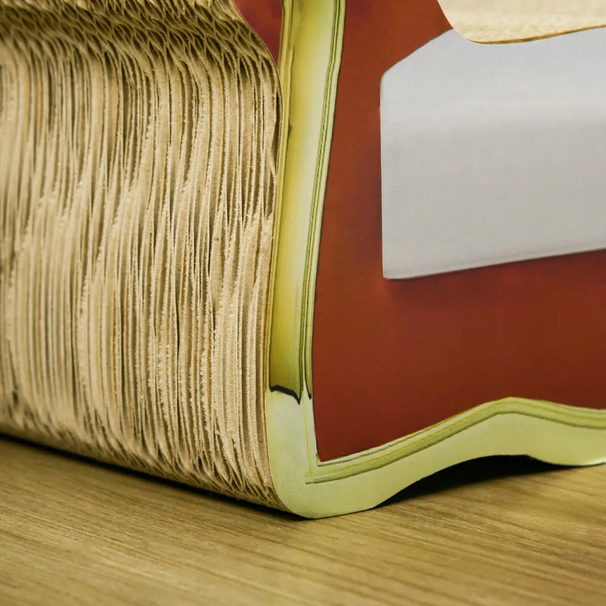 PawHut PawHut Cat Scratching Board, Cardboard Lounge Sofa with Catnip, 58 x 29.5 x 29cm - Dog Beds