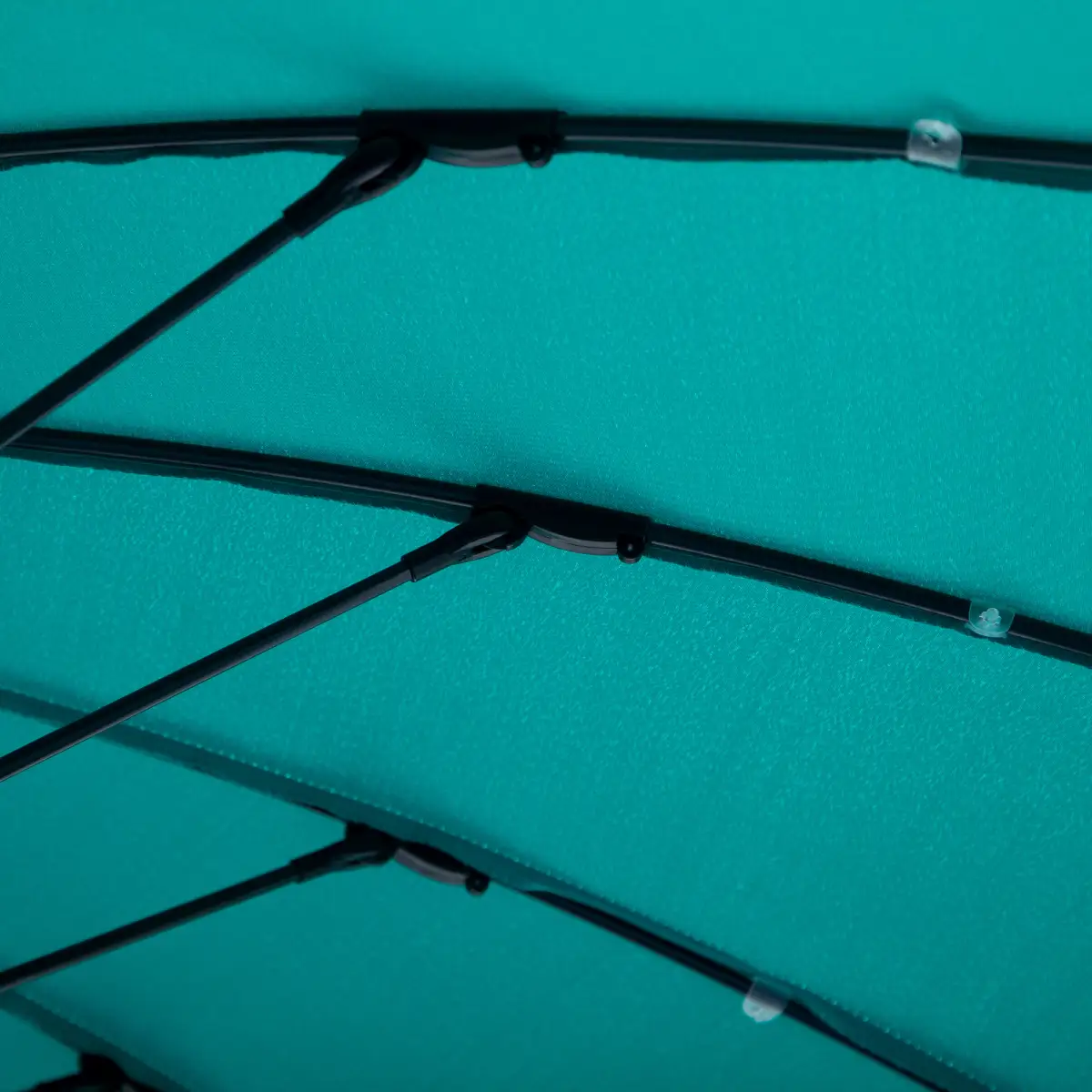 Unbranded 3(m) Cantilever Shanghai Parasol Crank Handle, Cross Base, Turquoise Outsunny - Parasol