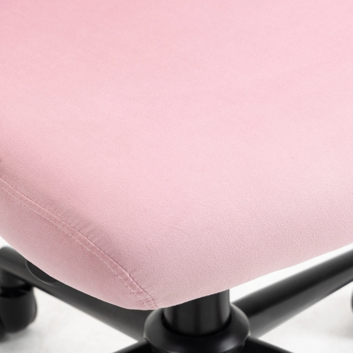 Vinsetto Velvet Chair 77-87 Adjustable Pink Work by Vinsetto