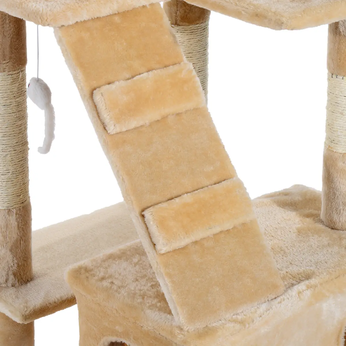 Pawhut Cat Tree Kitty Activity Play Center Scratching Scratcher House Furniture 170CM - Cat Tree