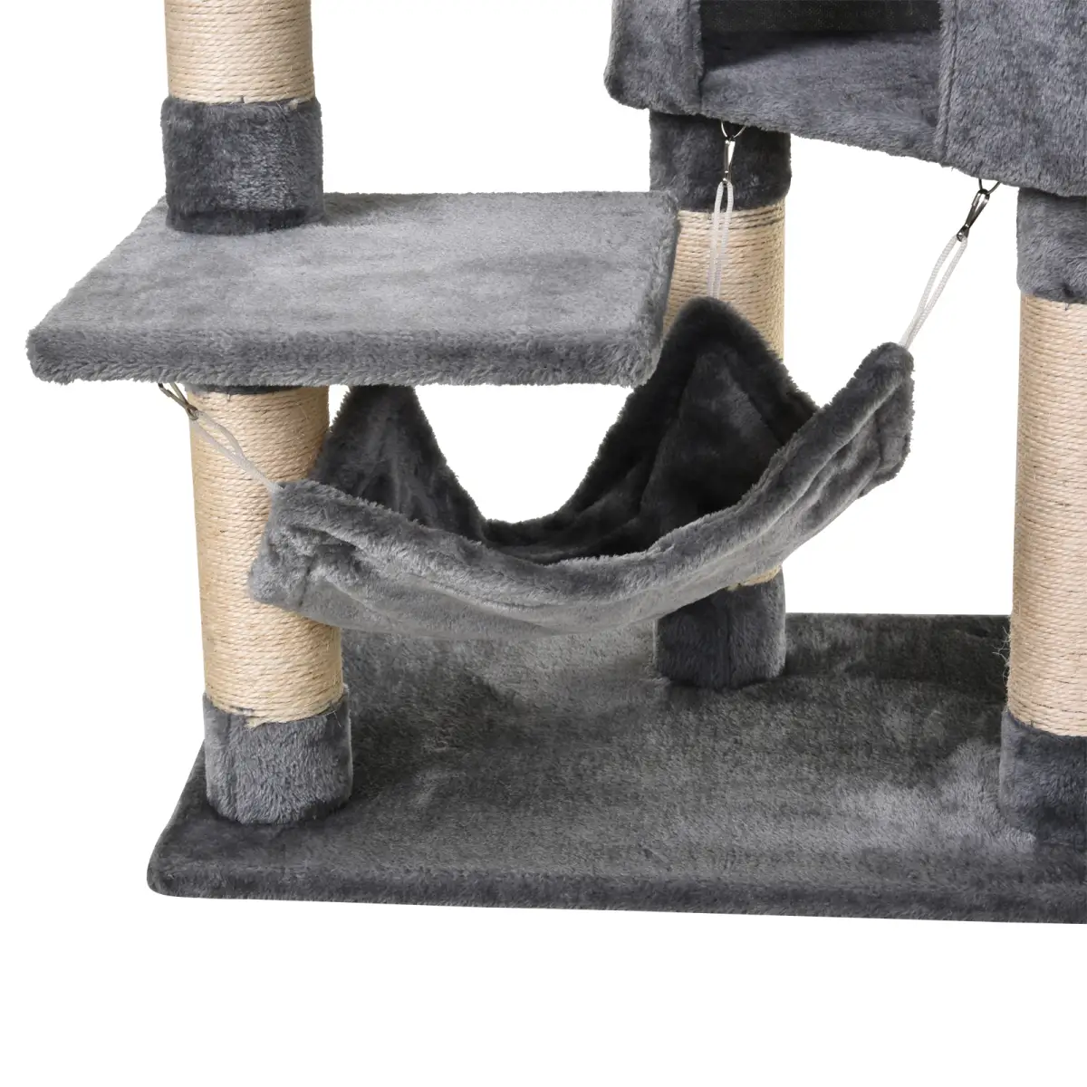 Unbranded 150CM Cat Tree Tower Kittens Activity Stand House Scratching Posts Pawhut - Cat Tree