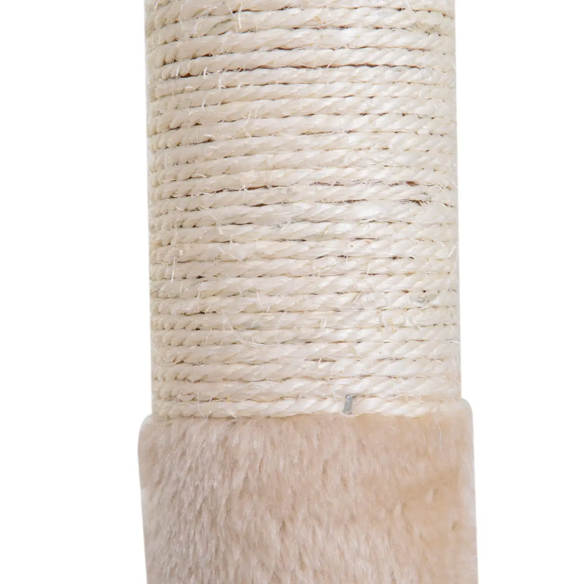 Pawhut Cat Activity Tree Kitten Play Tower Palace Two-Tier w/ Sisal Scratching Post - Cat Tree