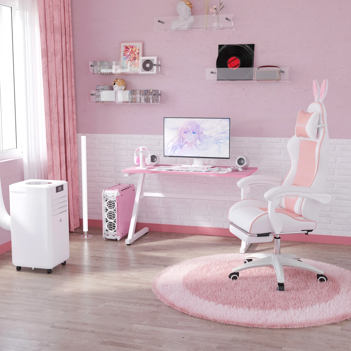 Vinsetto Racing Chair Standard Rabbit Ears Gaming by Vinsetto