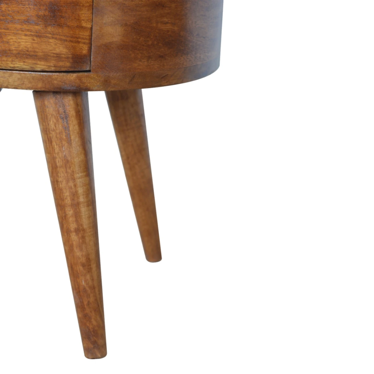 Artisan Bedside Table Chestnut Round Edge Bedroom by Artisan Furniture