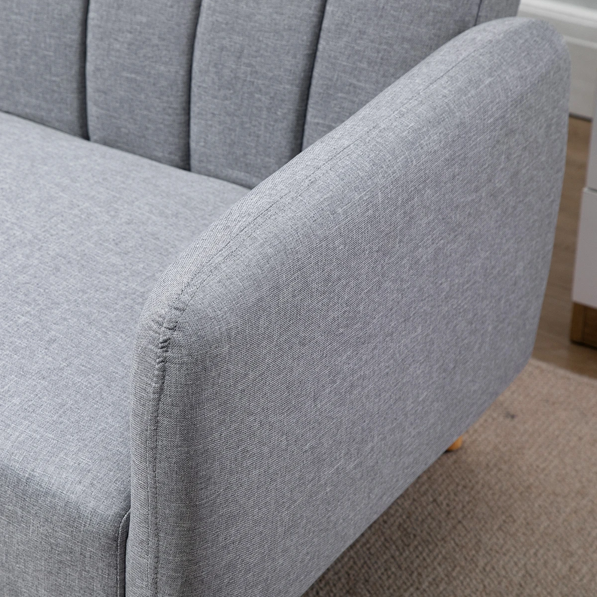 Homcom Two Seater Sofa Bed Adjustable Backrest For Flats by HOMCOM