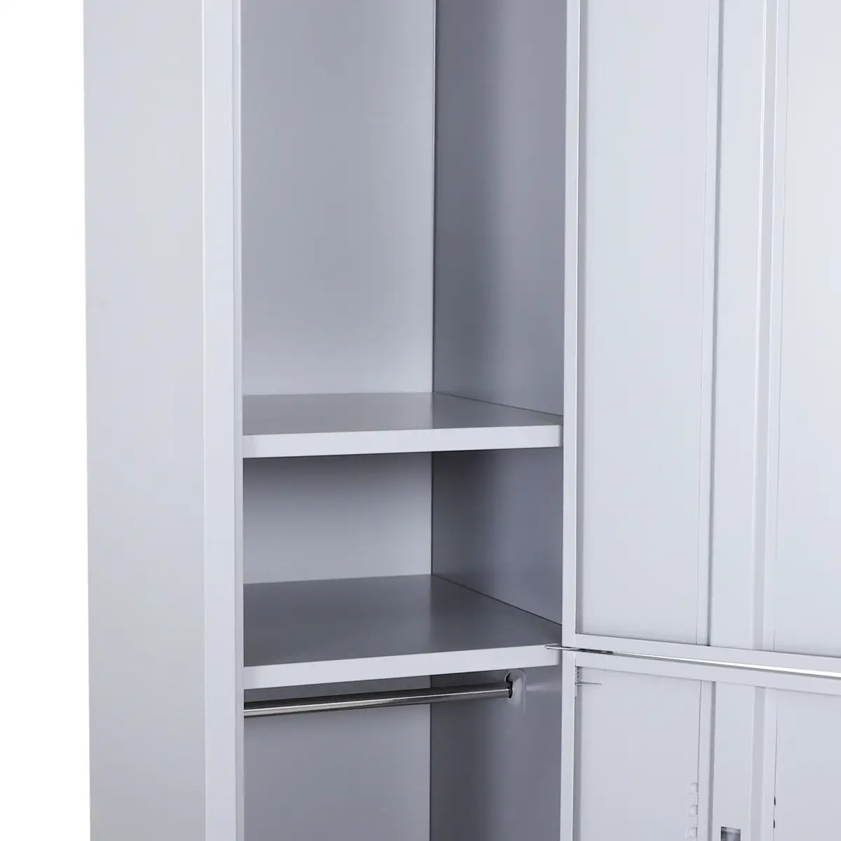 Unbranded 1.8m Locker Office Cabinet Storage Cold Rolled Steel Storage Shelves Vinsetto - Display Cabinet