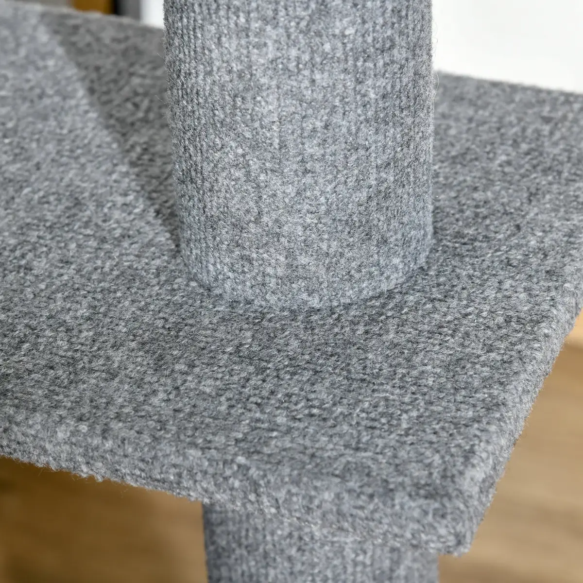Unbranded 260cm Floor To Ceiling Cat Tree Kitten Tower Adjustable Height - Grey Pawhut - Cat Tree
