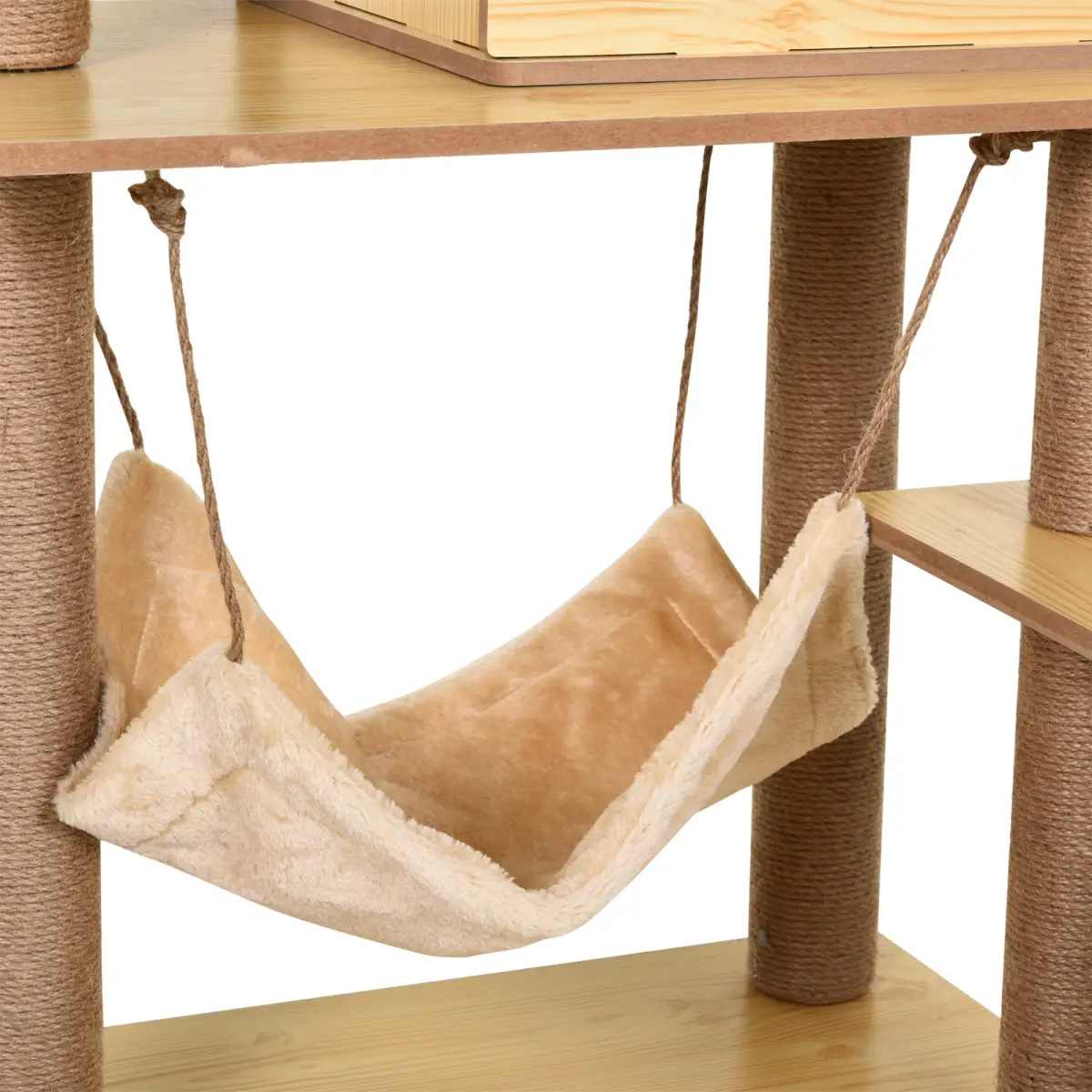PawHut 130cm Cat Tree for Indoor Cats, Multi-Level Plush Cat Tower - Cat Tree